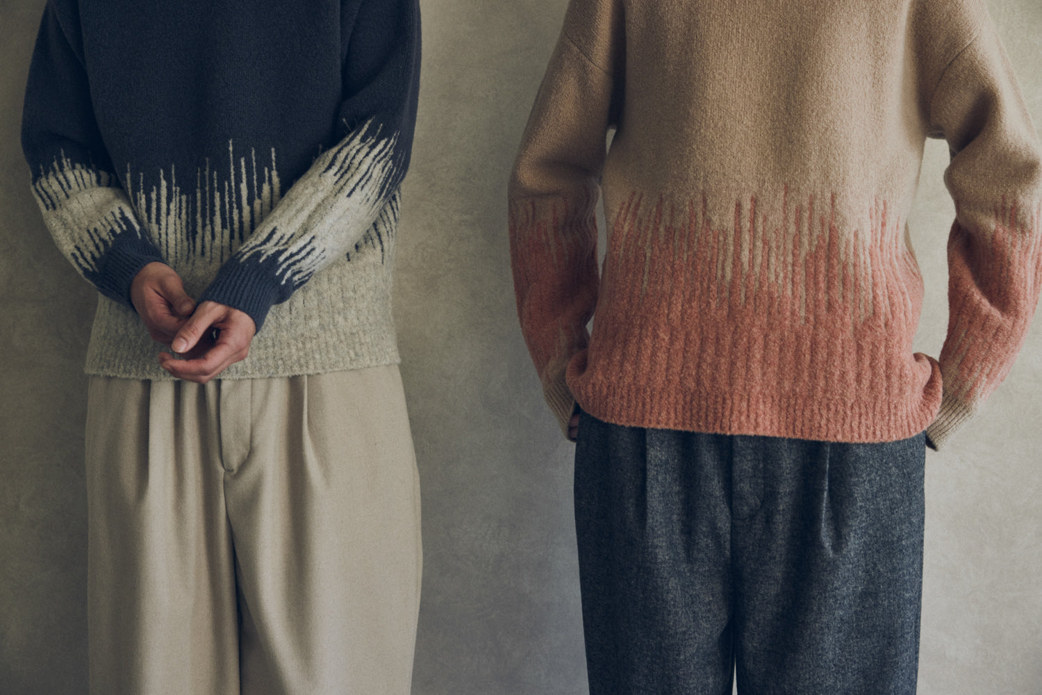 YARRA NEU　コンビJQDニットプルオーバー　NU-5552-421