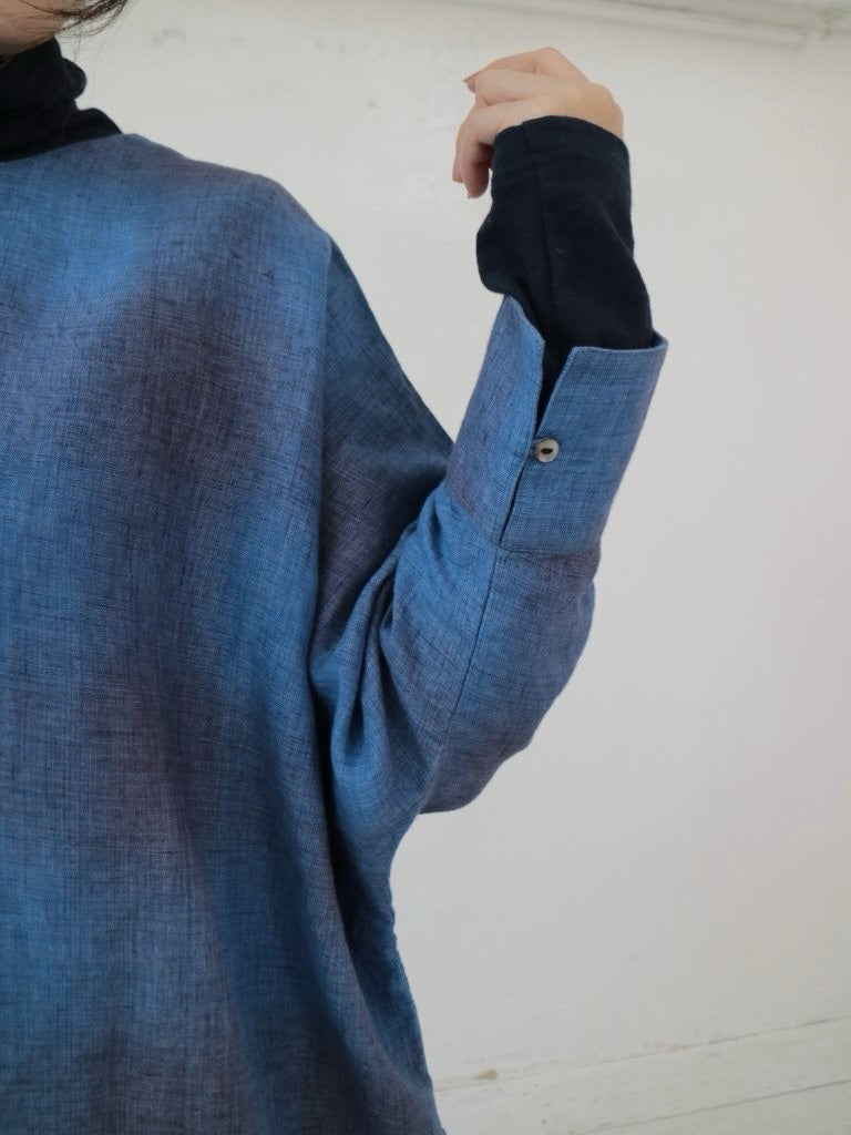 YARRA　リネン100ワイド２WAYブラウス　YR-1543-205