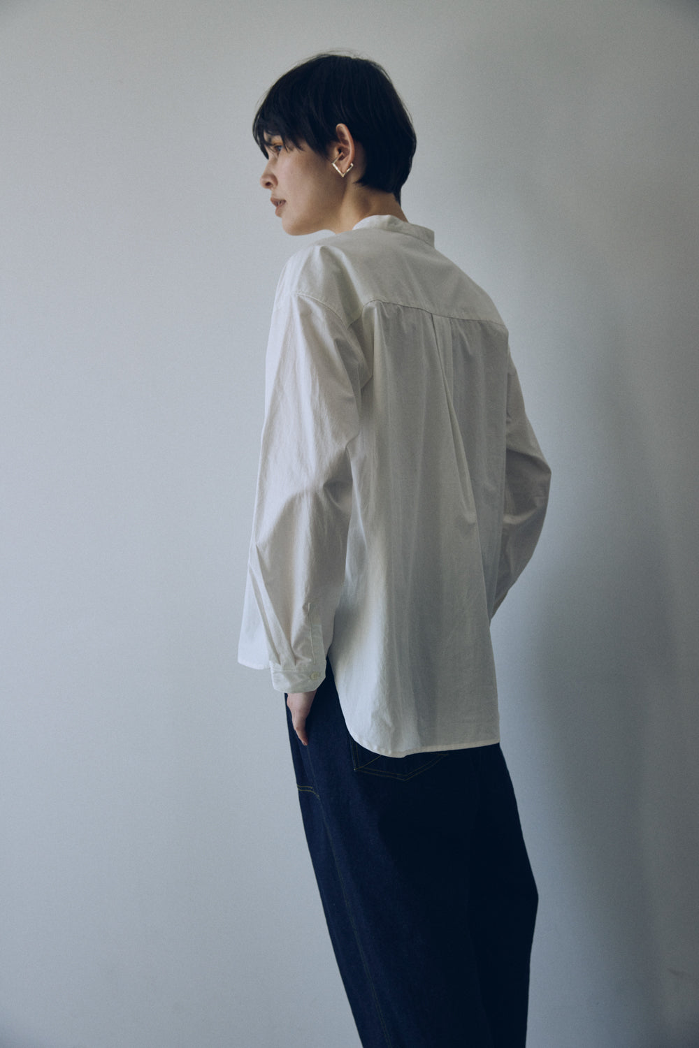 YARRA NEU　オーガニックコットンダンプシャツ　NU-5543-409