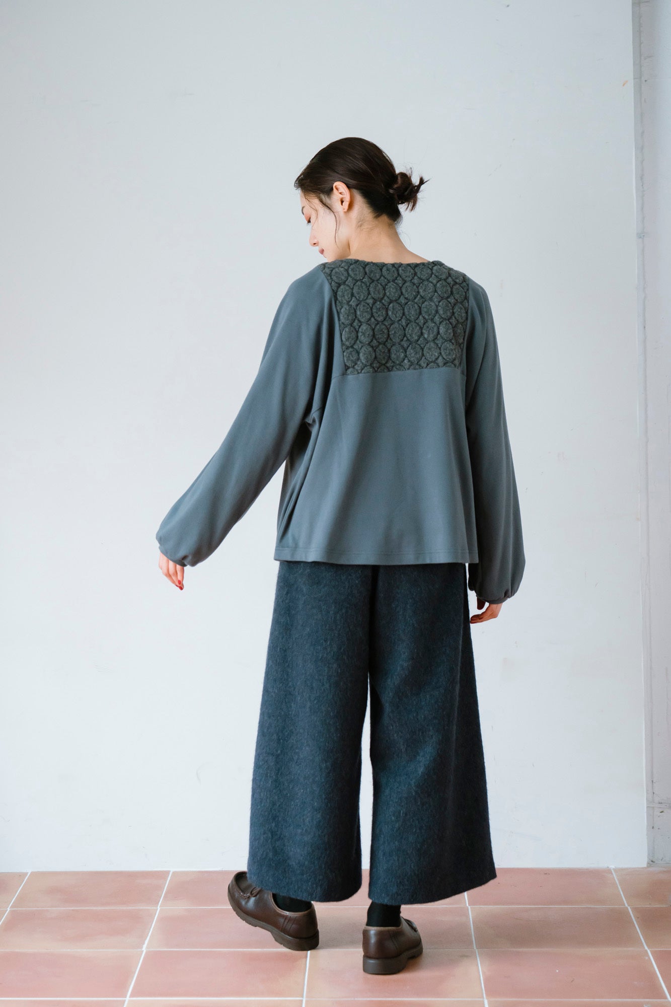 YARRA　パイルジャガード×コットンスムースプルオーバー　YR-1551-263