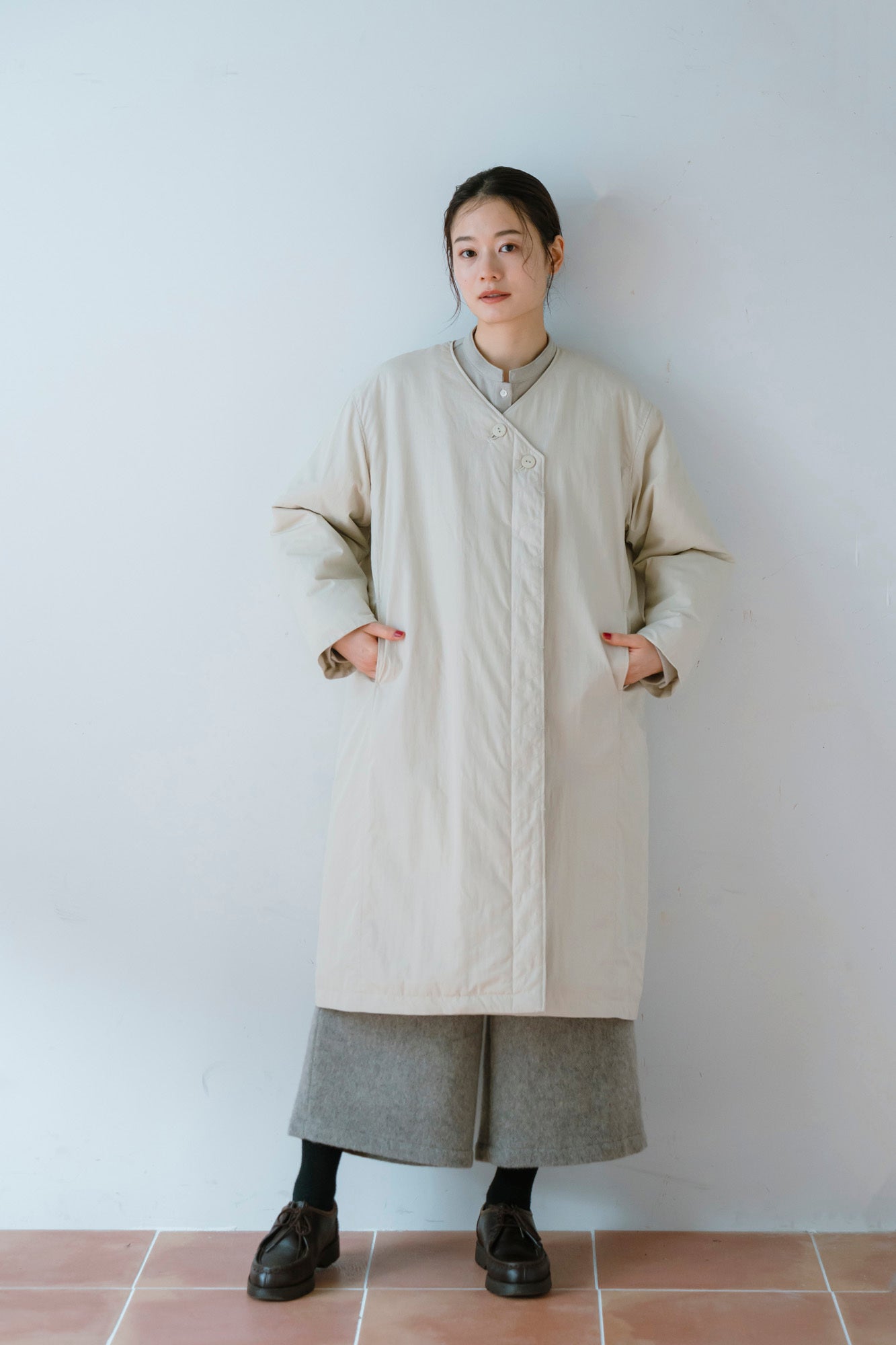 plantation クラッシュキルトコート YARRA ヒヨクステッチ中綿キルトコート YR-1557-271