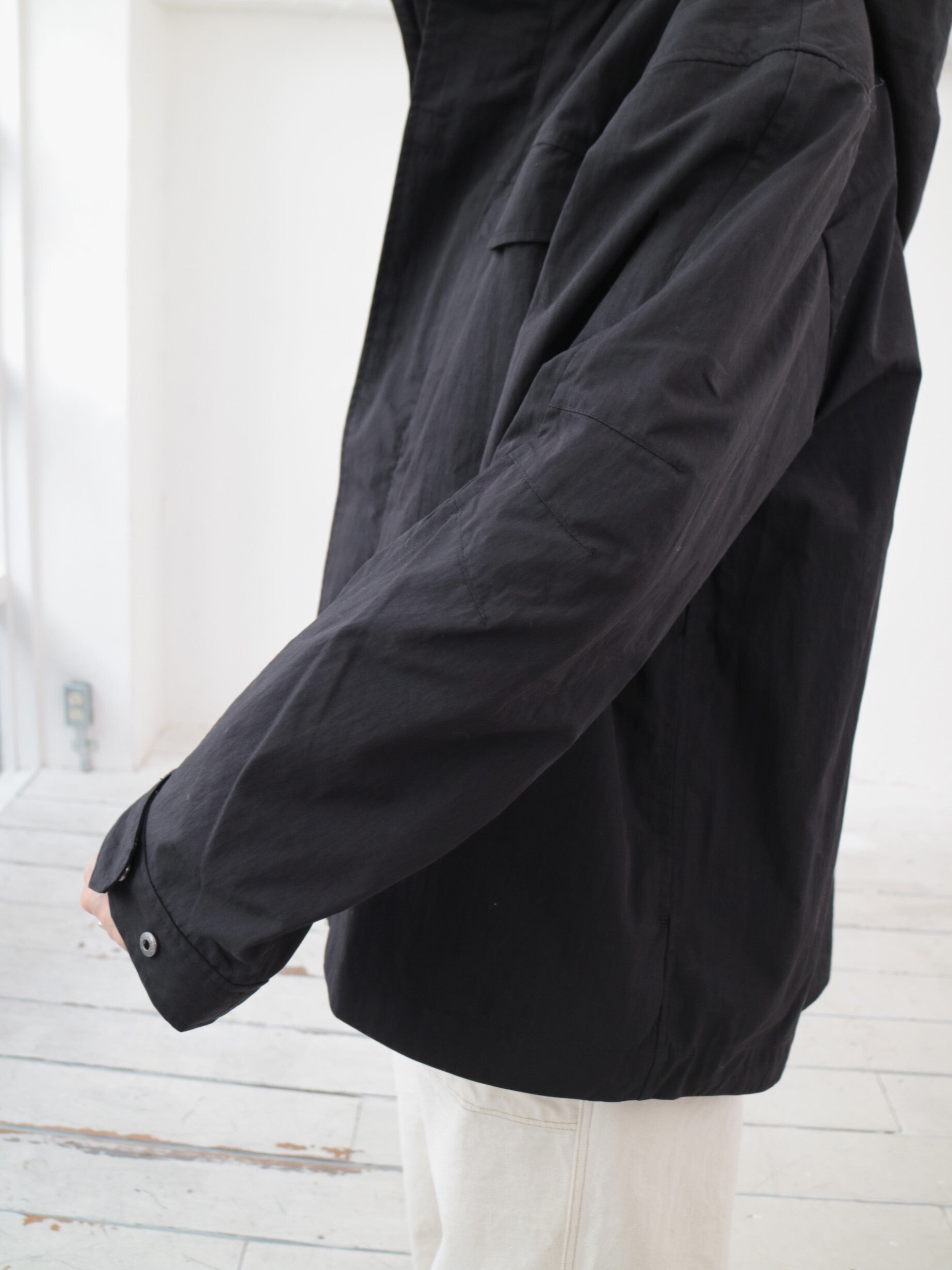 YARRA NEU　C/NYフード付ミドルブルゾン　NU-5547-413