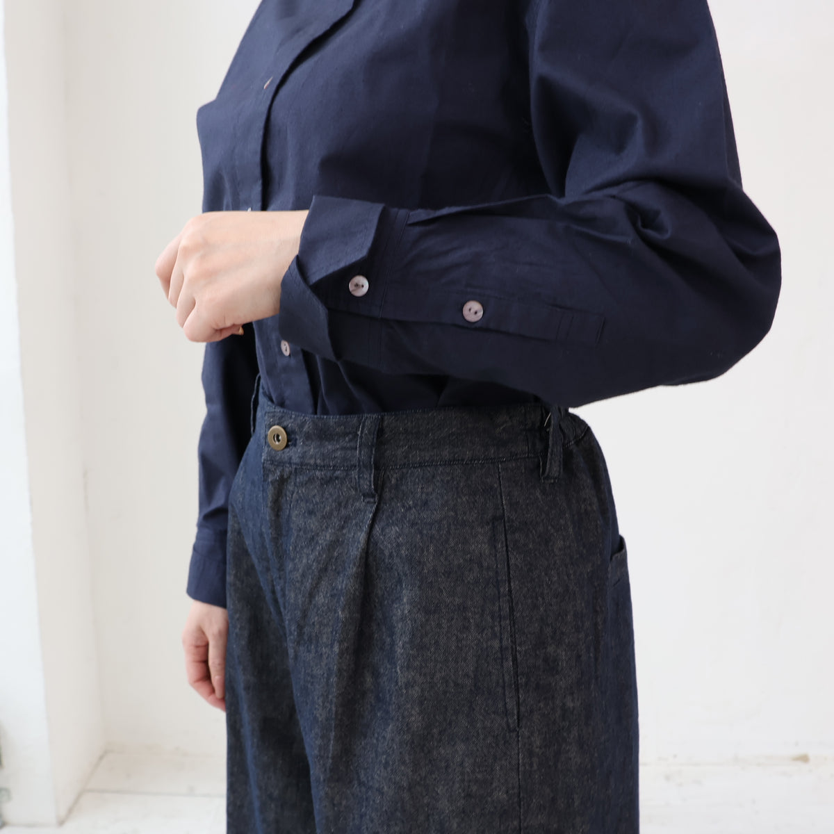 YARRA　リネンコットンストレートパンツ　YR-1645-235