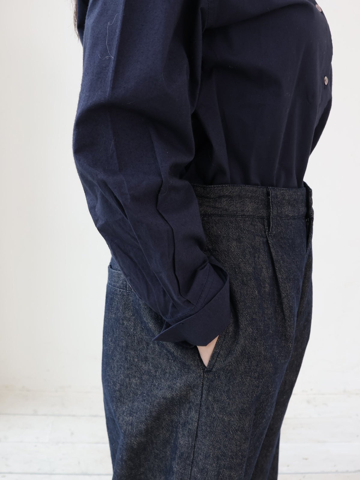YARRA　リネンコットンストレートパンツ　YR-1645-235