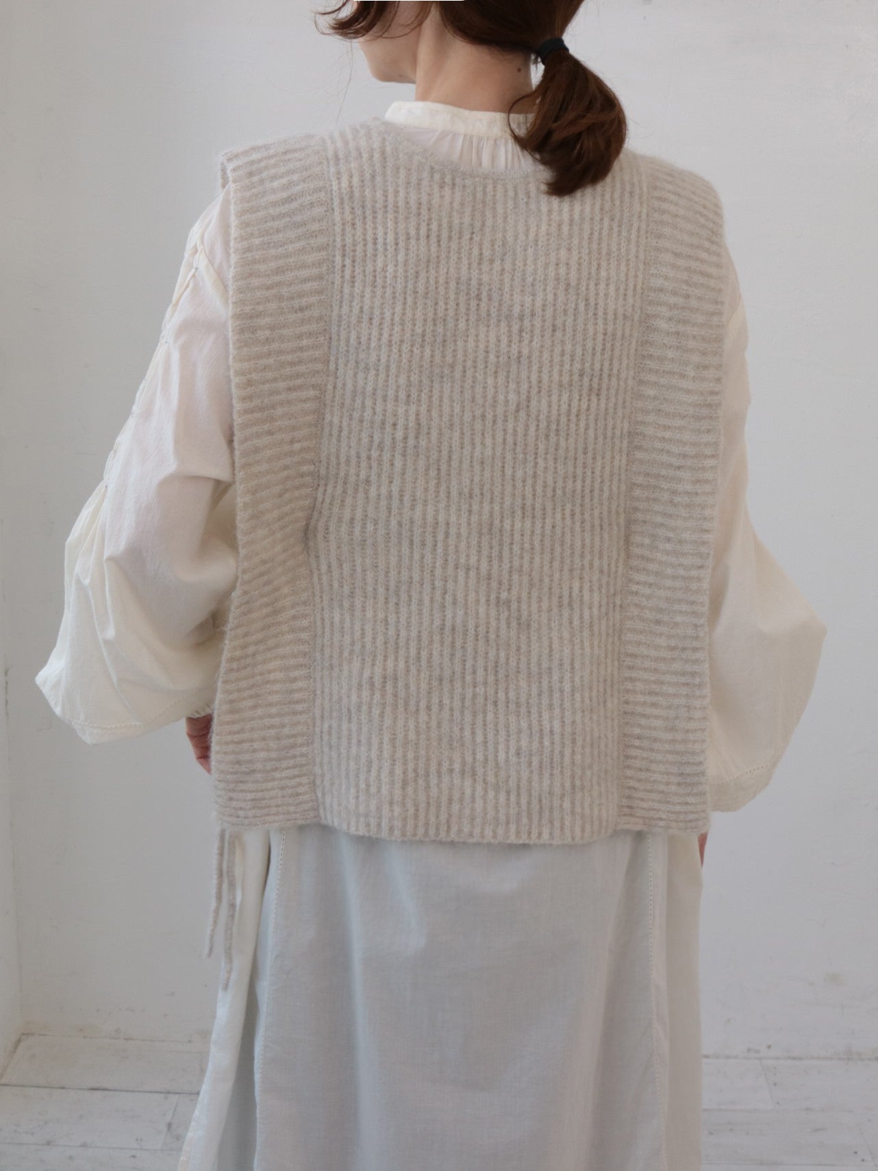 doux bleu　アルパカニットベスト　DB-2558-056