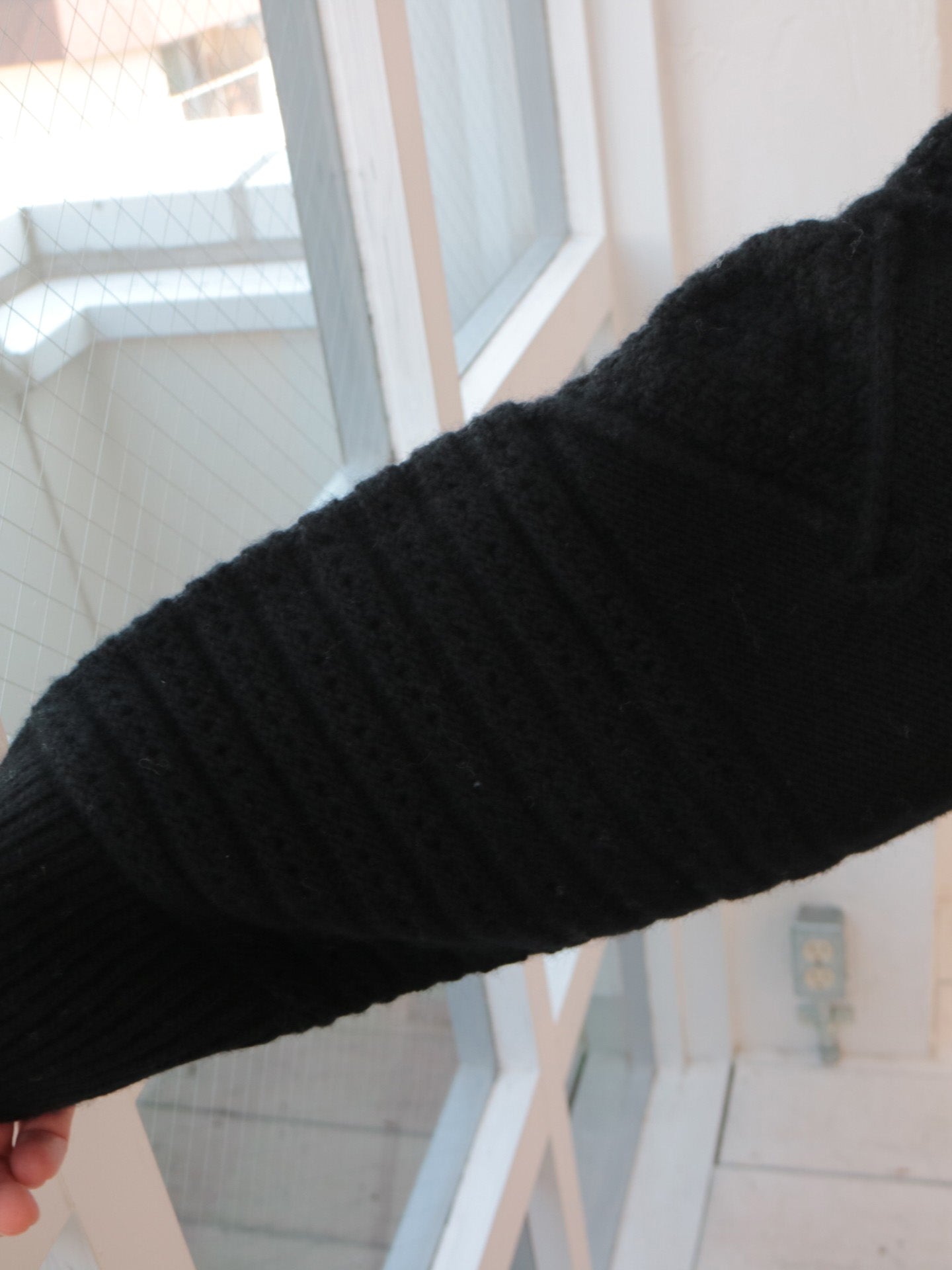 doux bleu　スキッパー アランニット　DB-2552-059