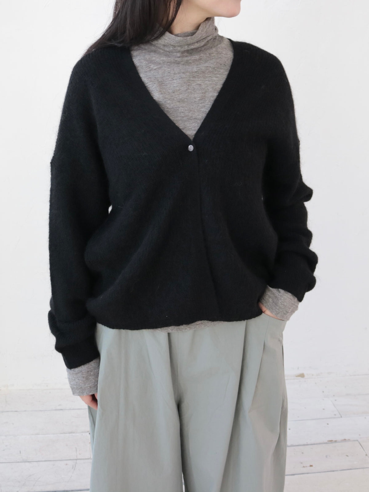 YARRA　モヘアブレンドニットカーディガン　YR-1642-230