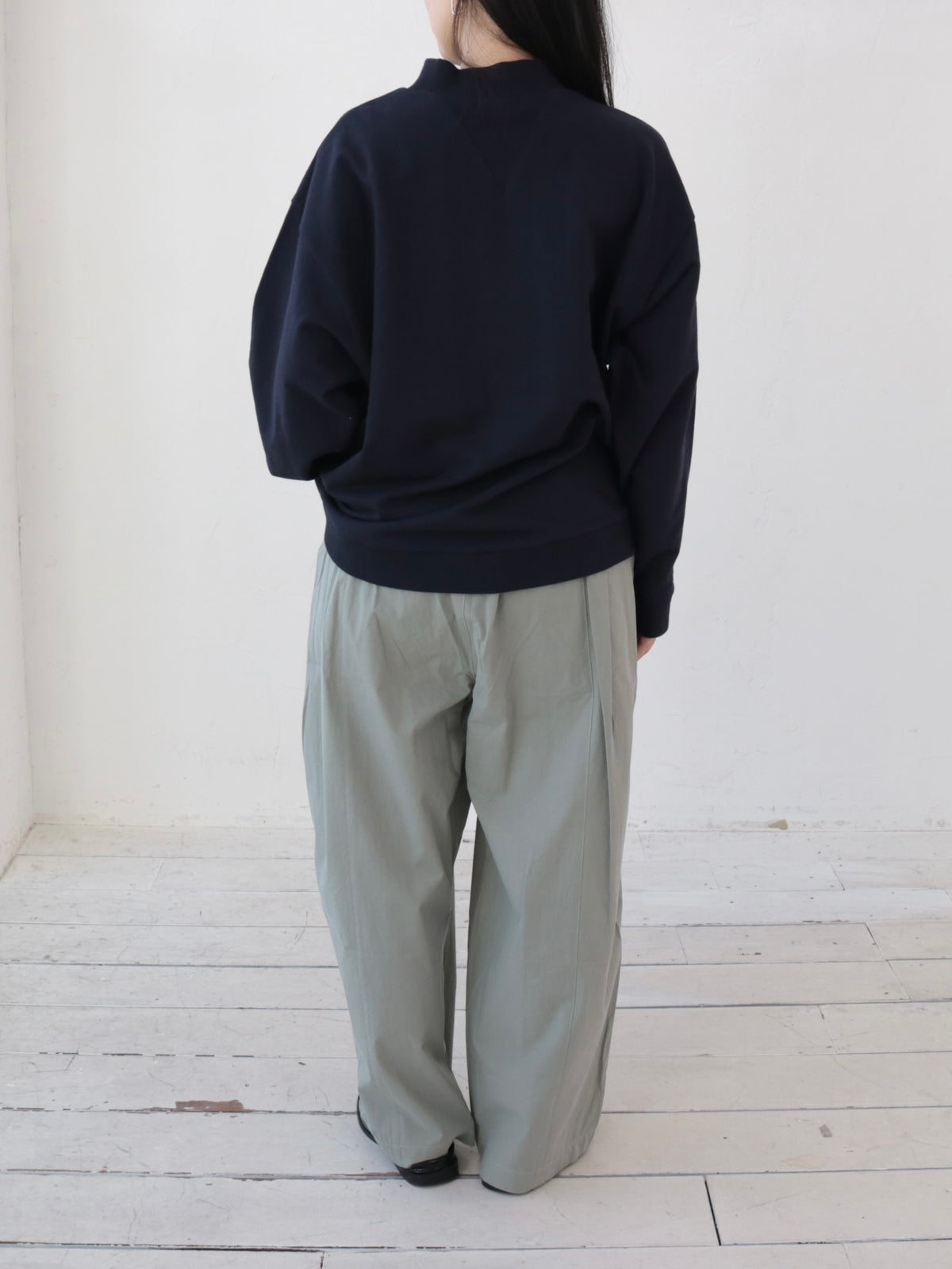 YARRA　ミニ裏毛ハイネックワイドプルオーバー　YR-1641-224