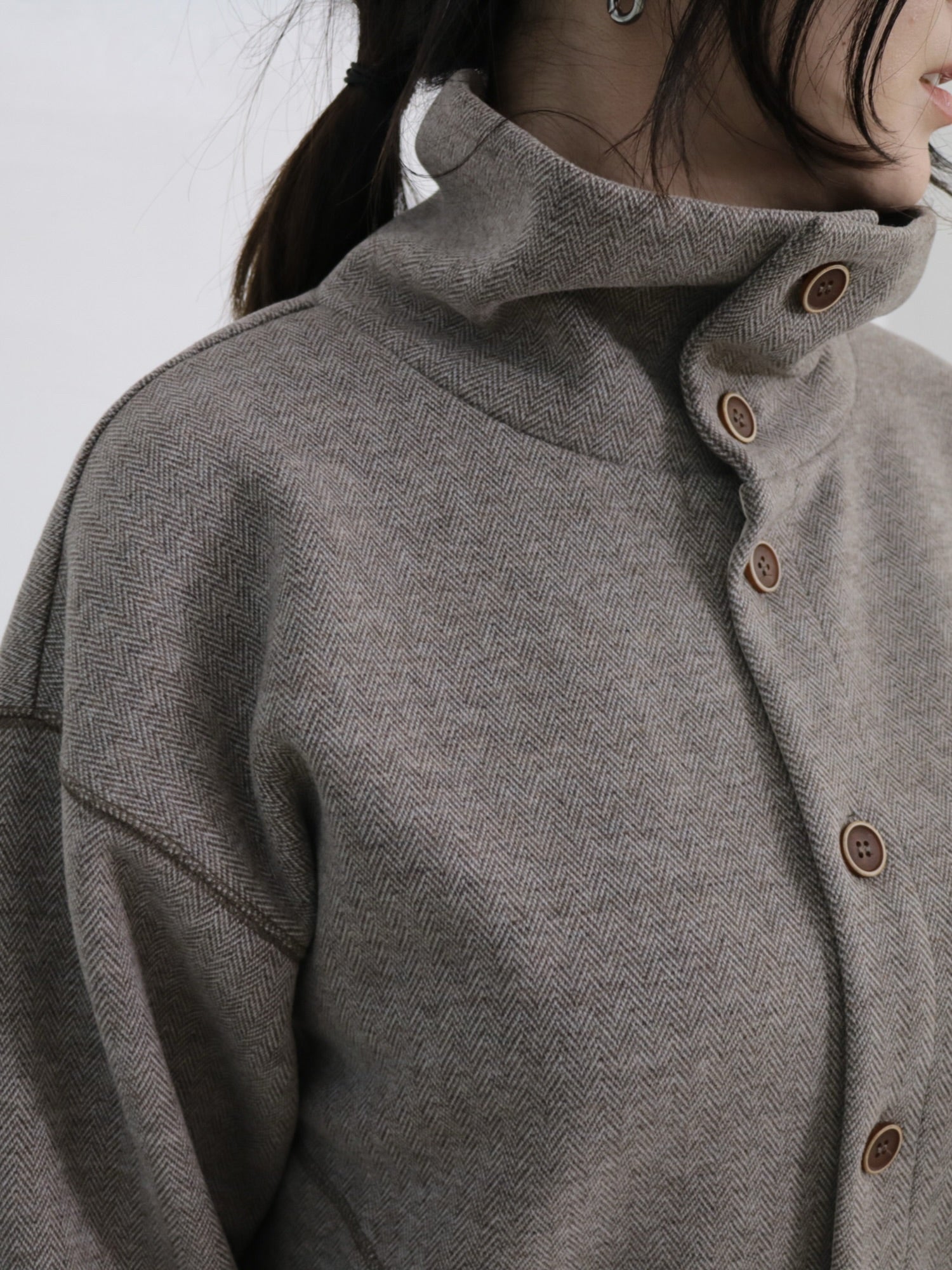 YARRA NEU　W混釦ダウンカットブルゾン　NU-5551-417