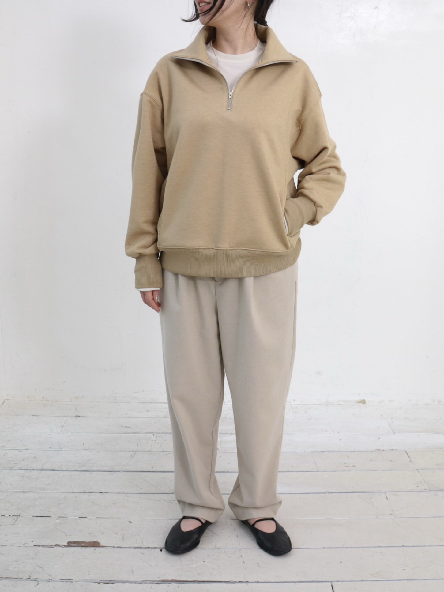 YARRA NEU　ウォーム裏毛ハーフZIP　NU-5551-415