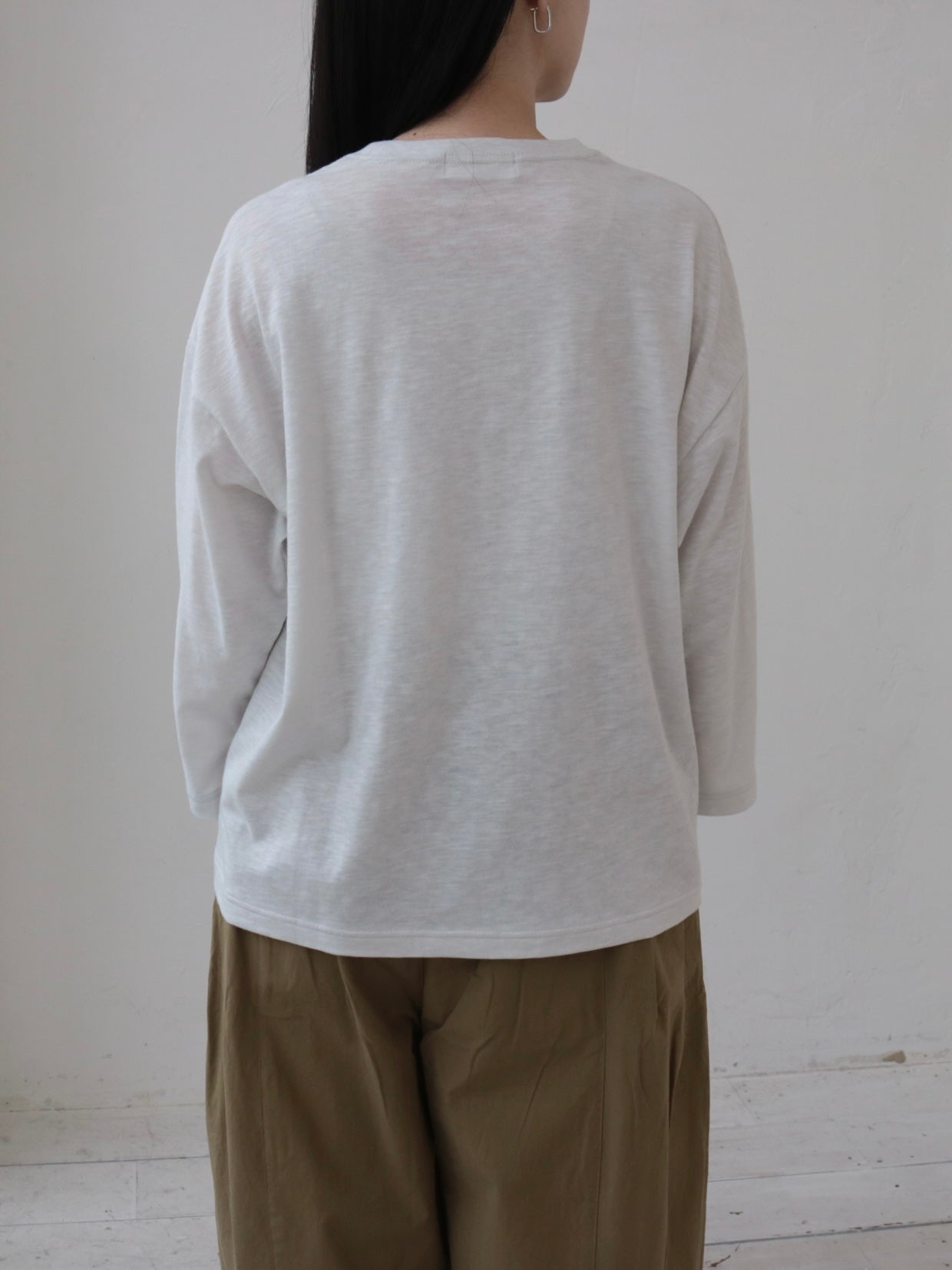 YARRA　スラブ天竺長袖ロゴTEE　YR-1641-206