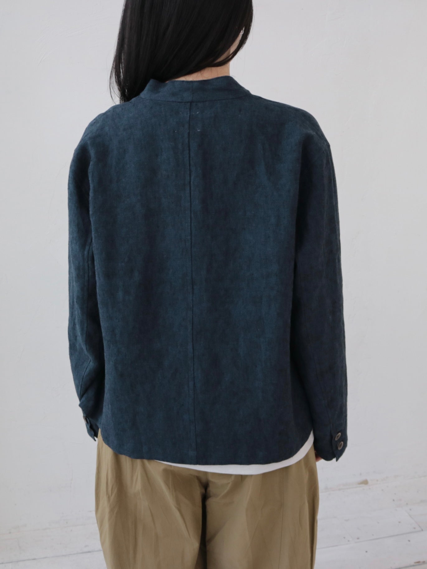 YARRA　リネン100ショルダーダーツジャケット　YR-1647-220