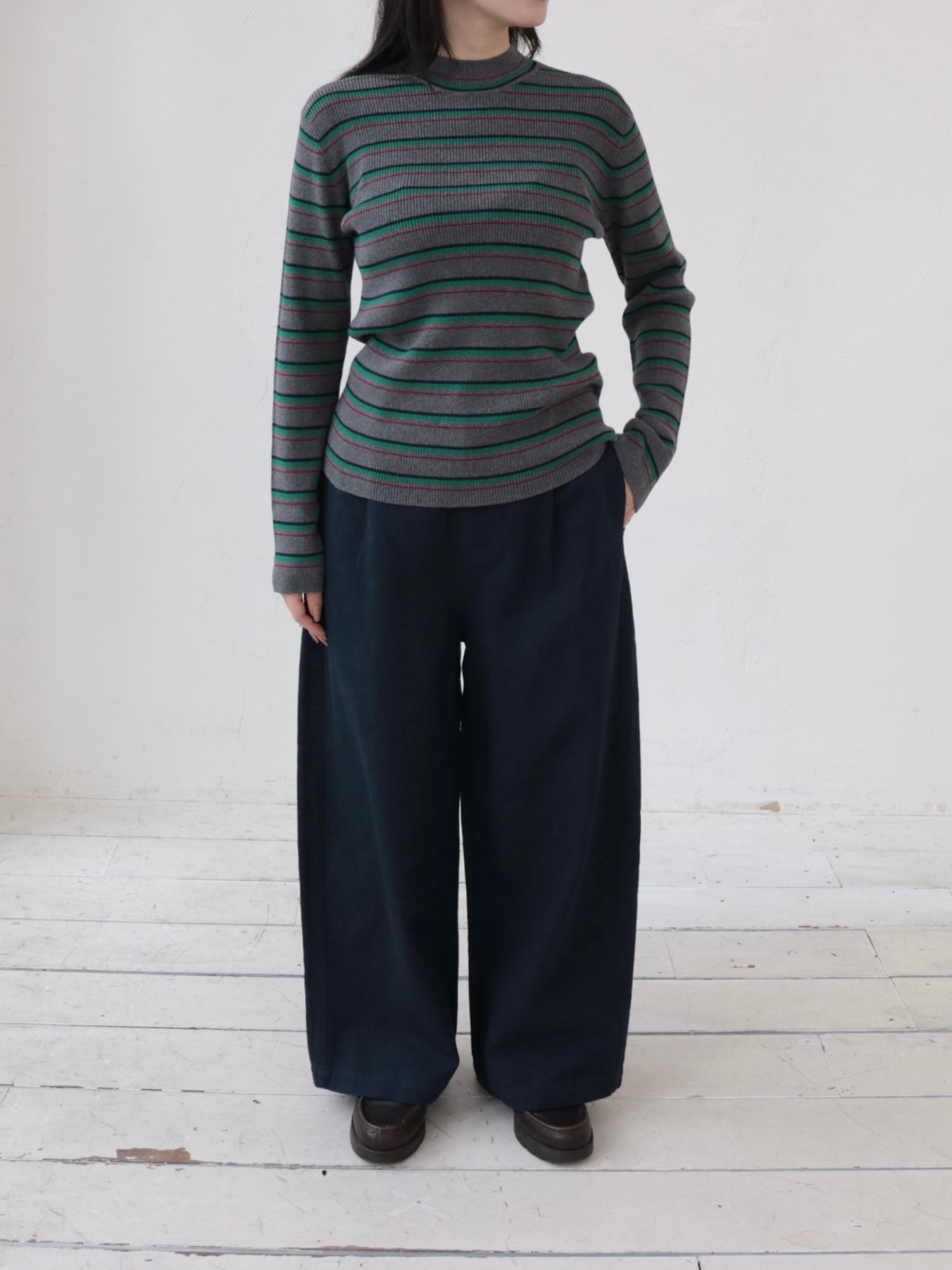 YARRA　リネンコットンストレートパンツ　YR-1645-235
