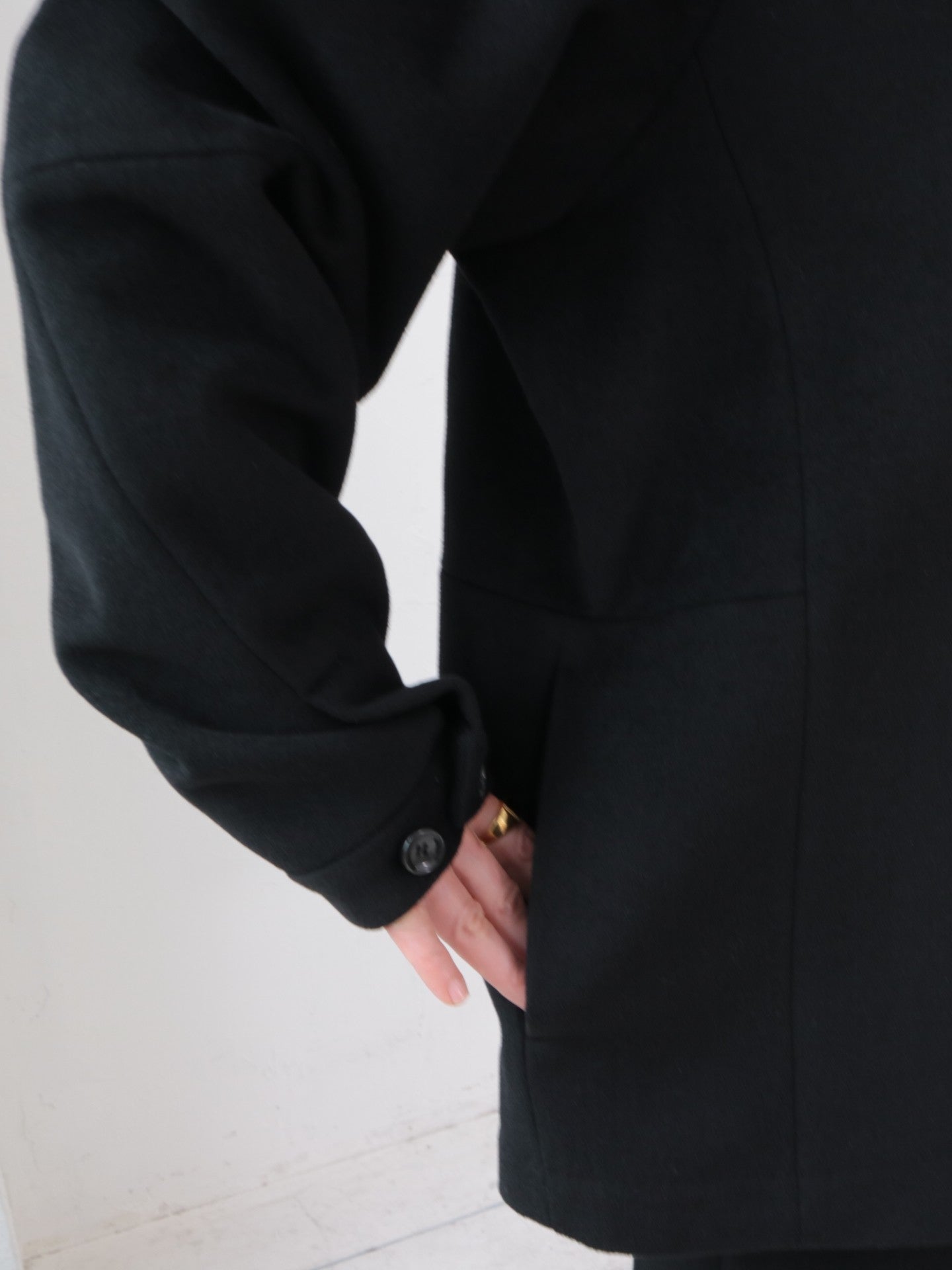 YARRA NEU　カシミヤ混ウールスタンドジャケット　NU-5557-428