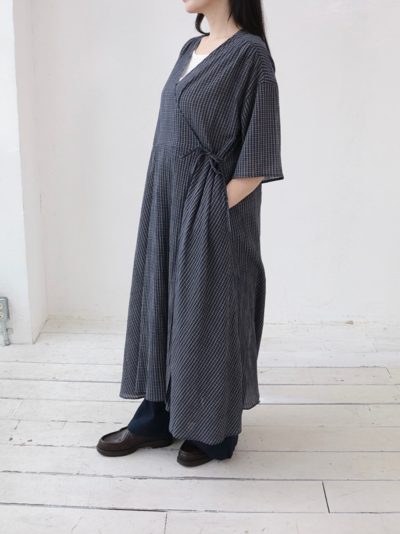 YARRA　シングルガーゼカシュクールワンピース　YR-1644-203