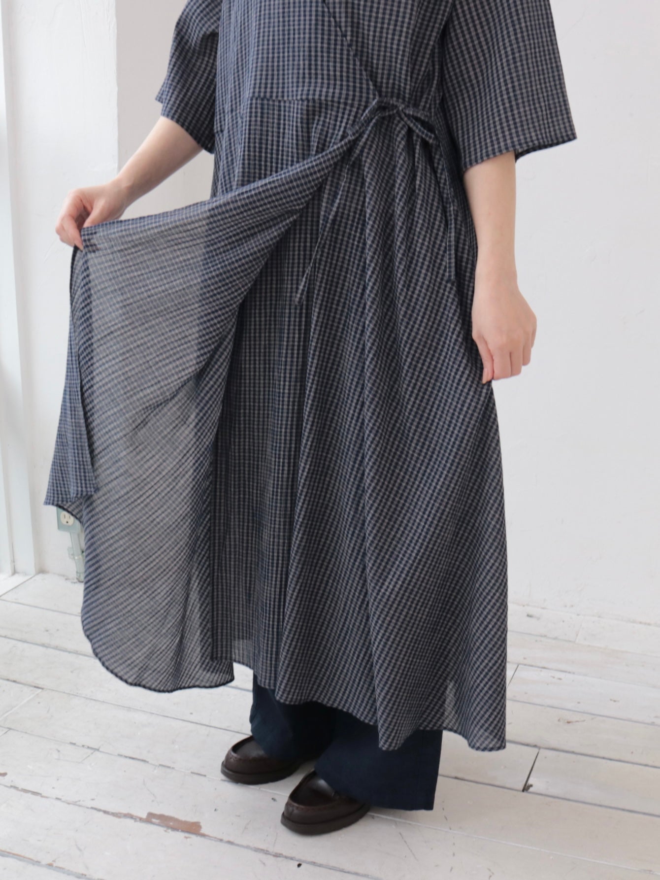 YARRA　シングルガーゼカシュクールワンピース　YR-1644-203