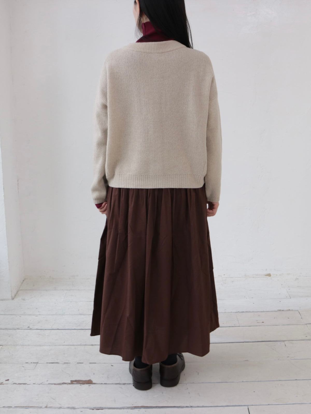 YARRA　INDIAウエストピンタックスカート　YR-1646-234