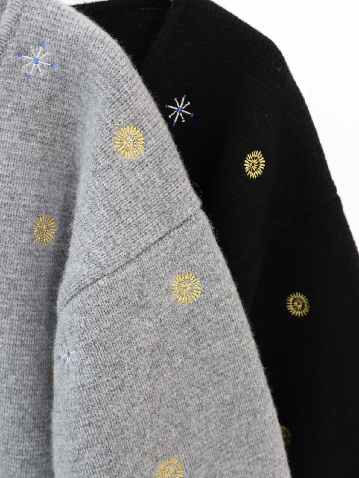 doux bleu　エンブロイダリー ニットジャケット　DB-2647-038