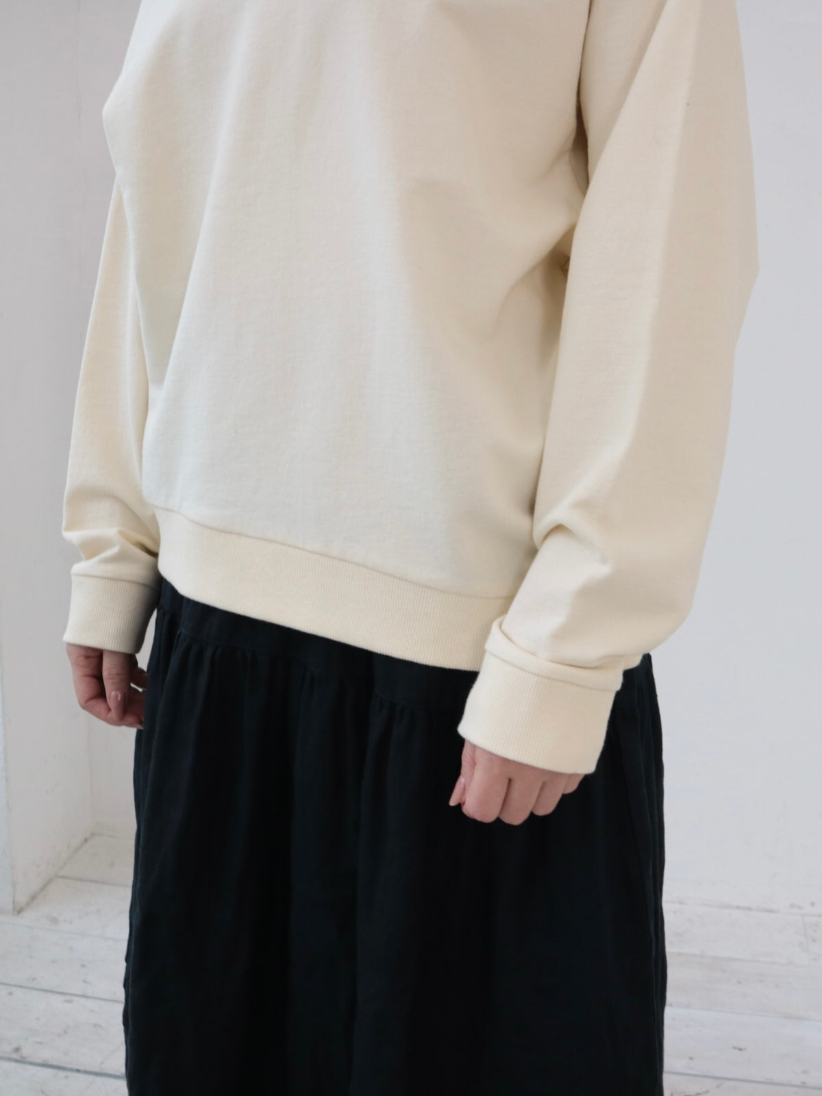 YARRA　ミニ裏毛ハイネックワイドプルオーバー　YR-1641-224