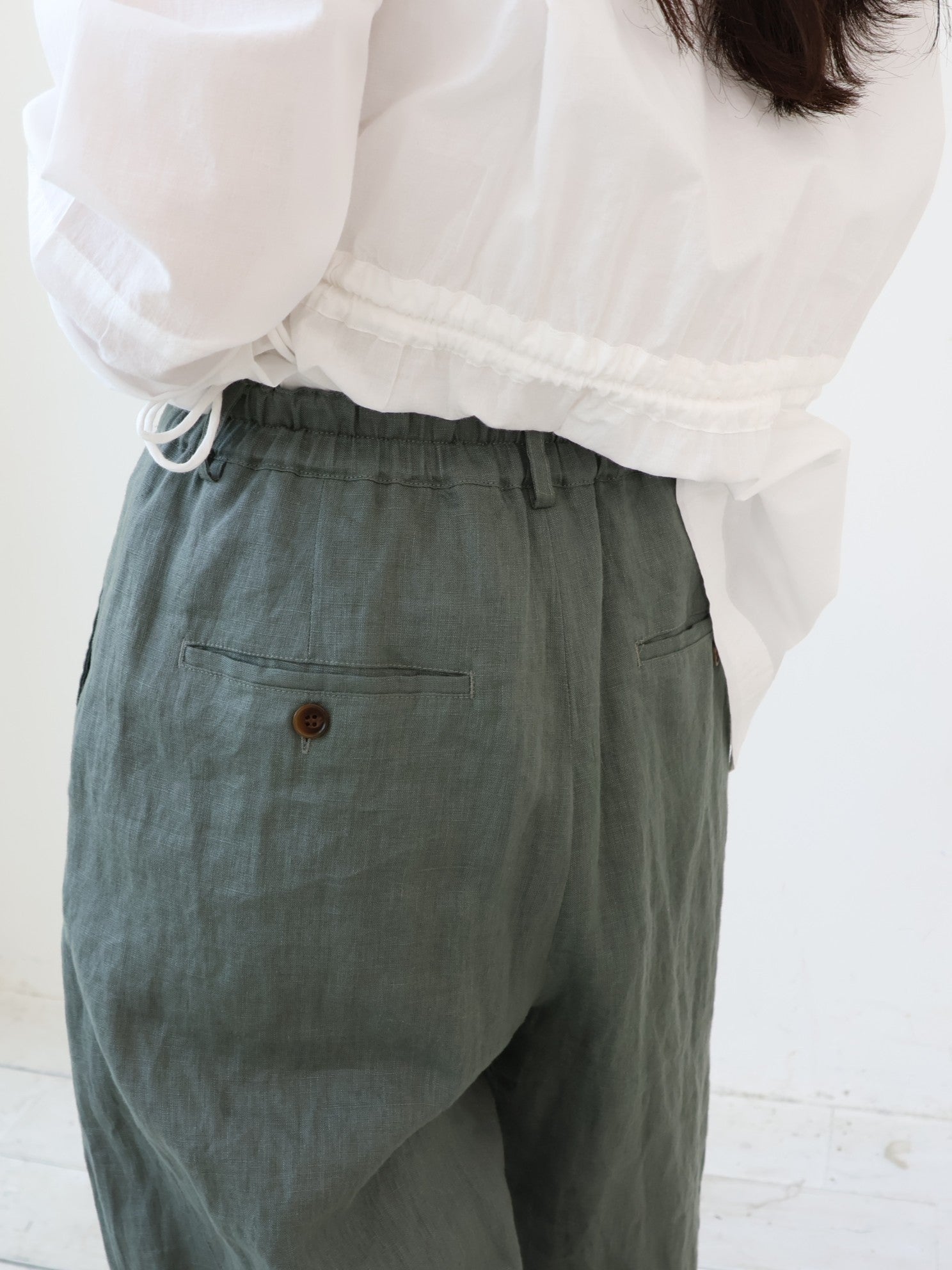 doux bleu　リネンカーブパンツ　DB-2645-012