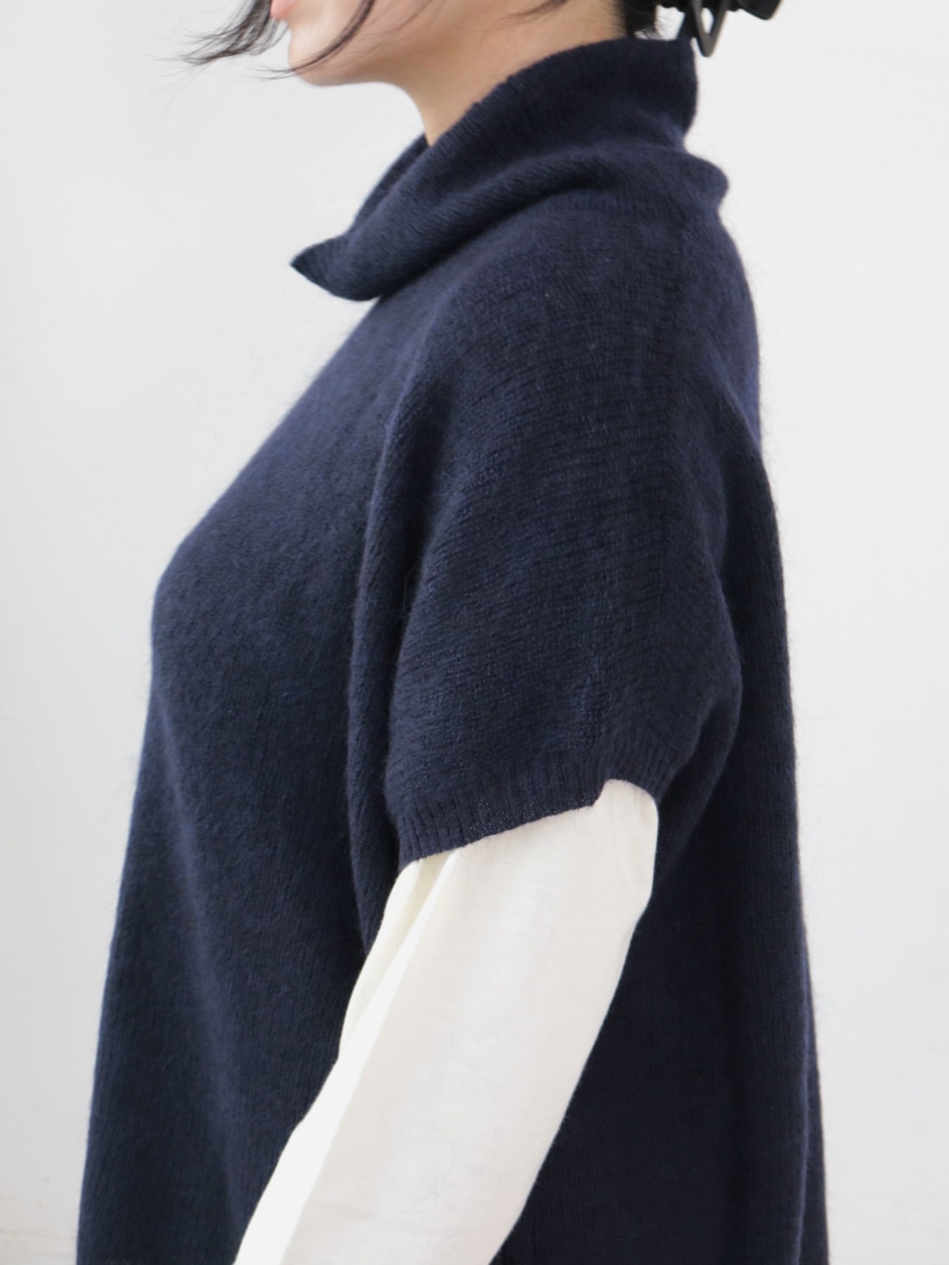 58ブレインタートル YARRA モヘアブレンドタートルニットベスト YR-1548-227