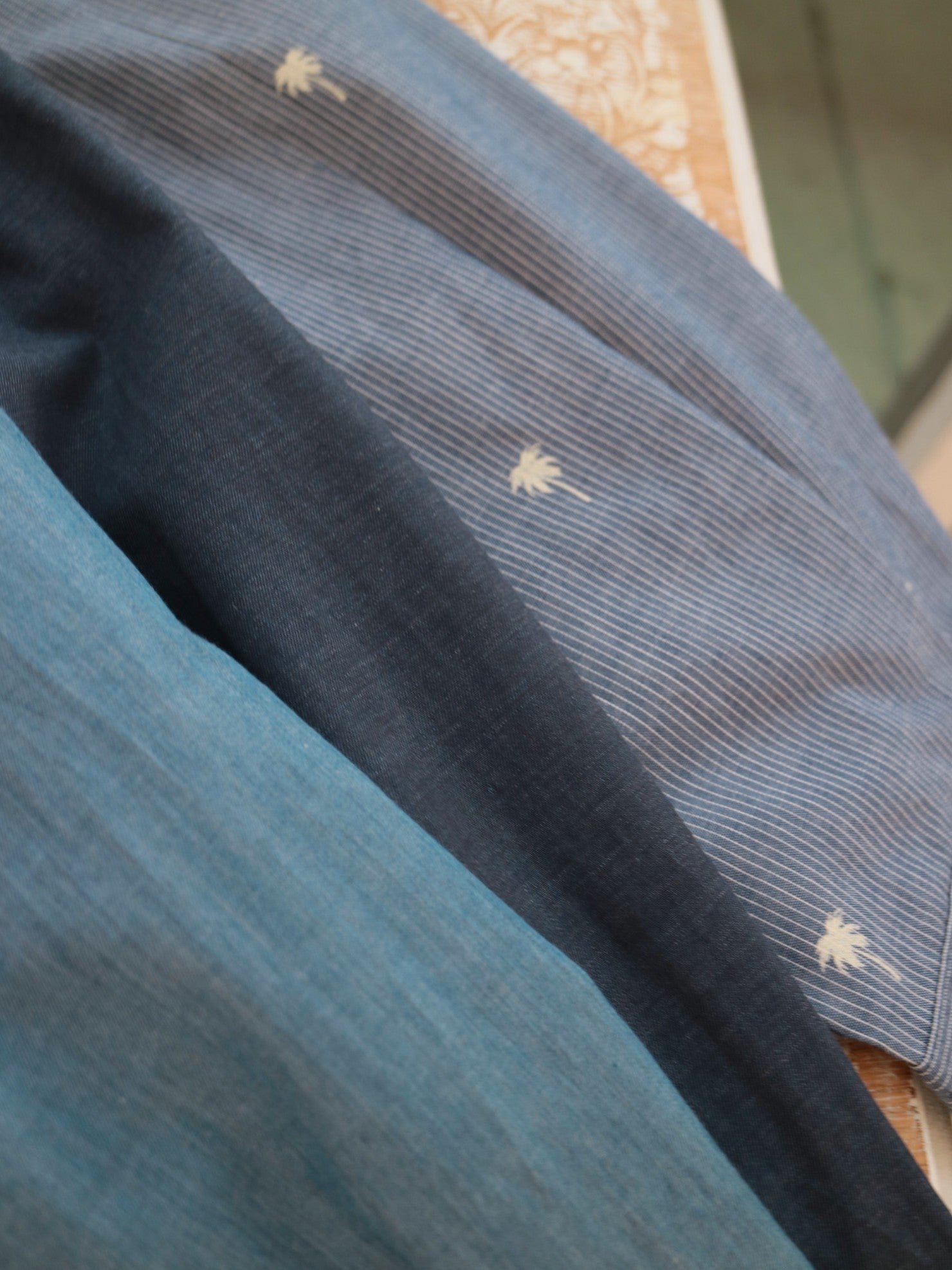 YARRA NEU　SIDGRASインディゴライクワンピース　NU-5614-413