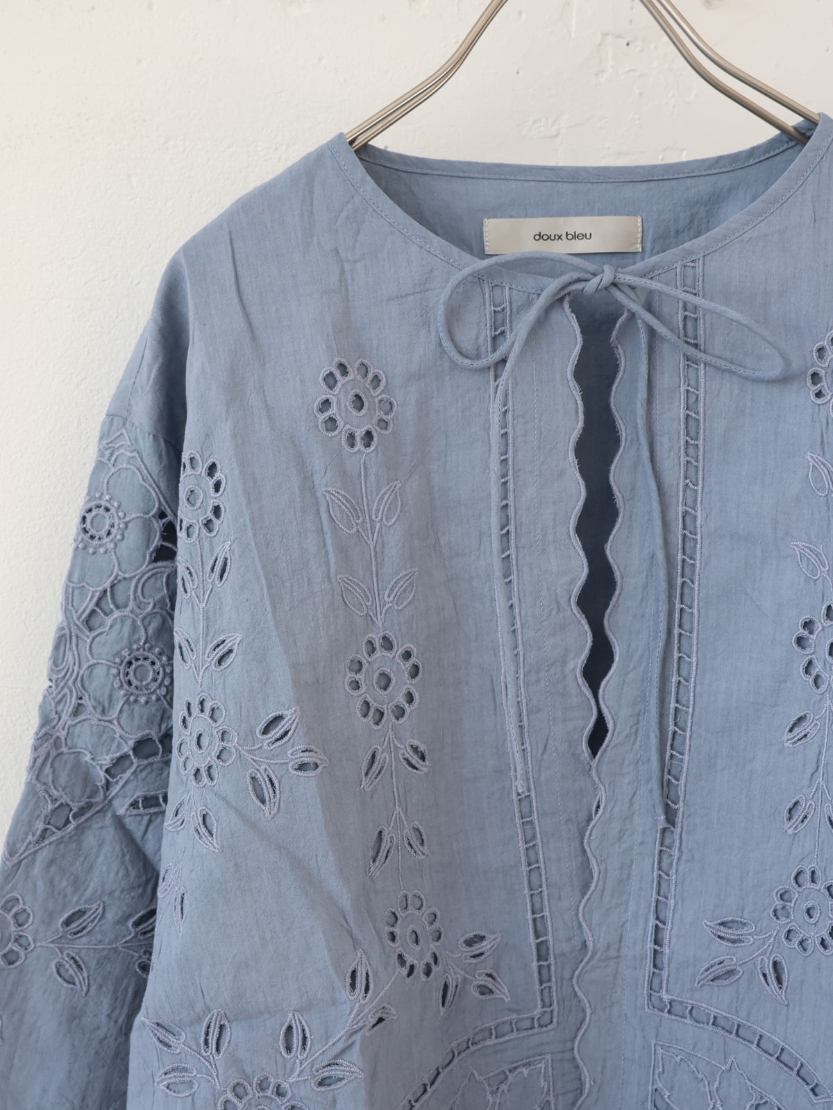 doux bleu　カットワーク シャツジャケット　DB-2647-023