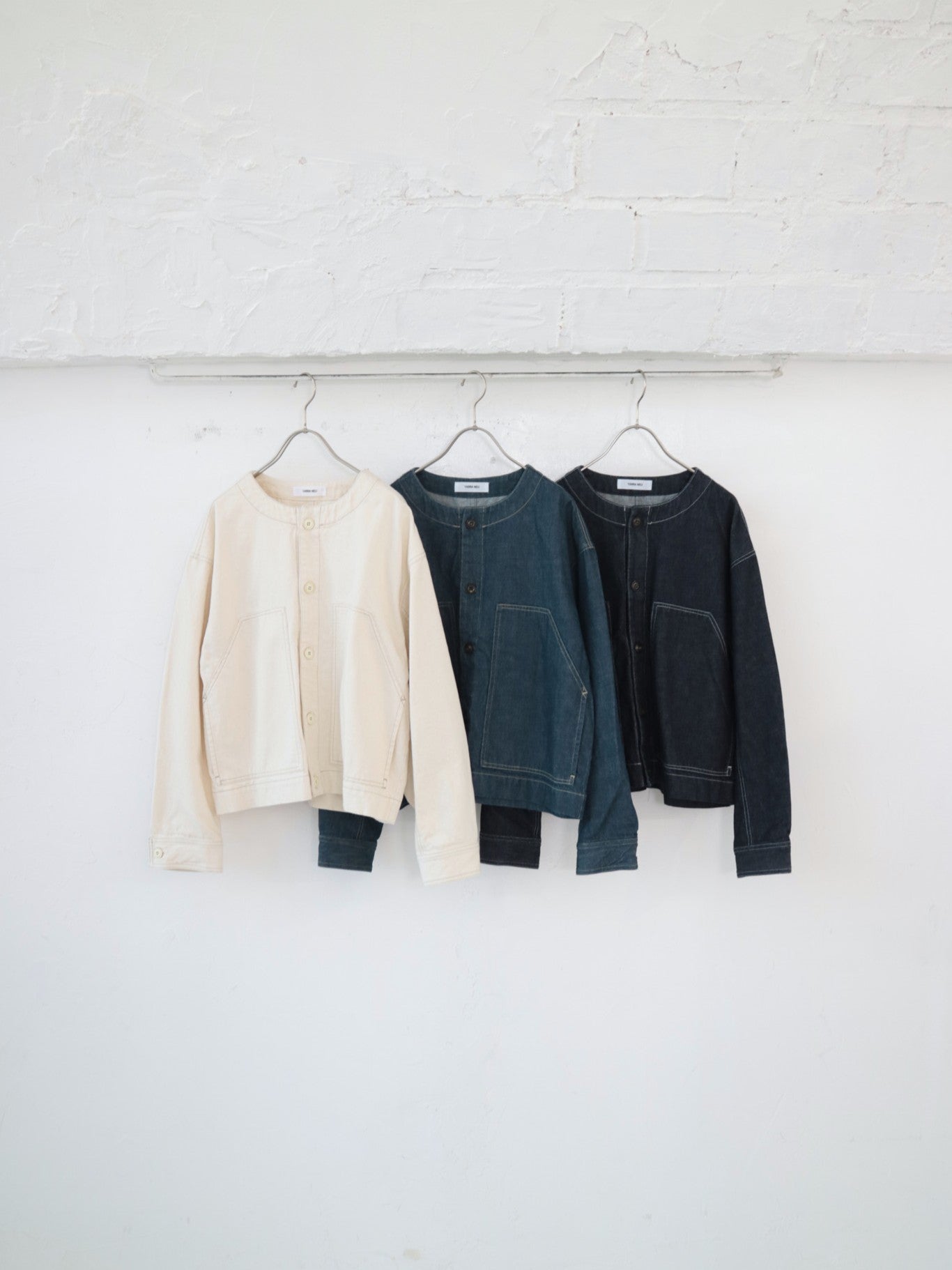 YARRA NEU　10ozノーカラーJAPANデニムジャケット　NU-5617-420