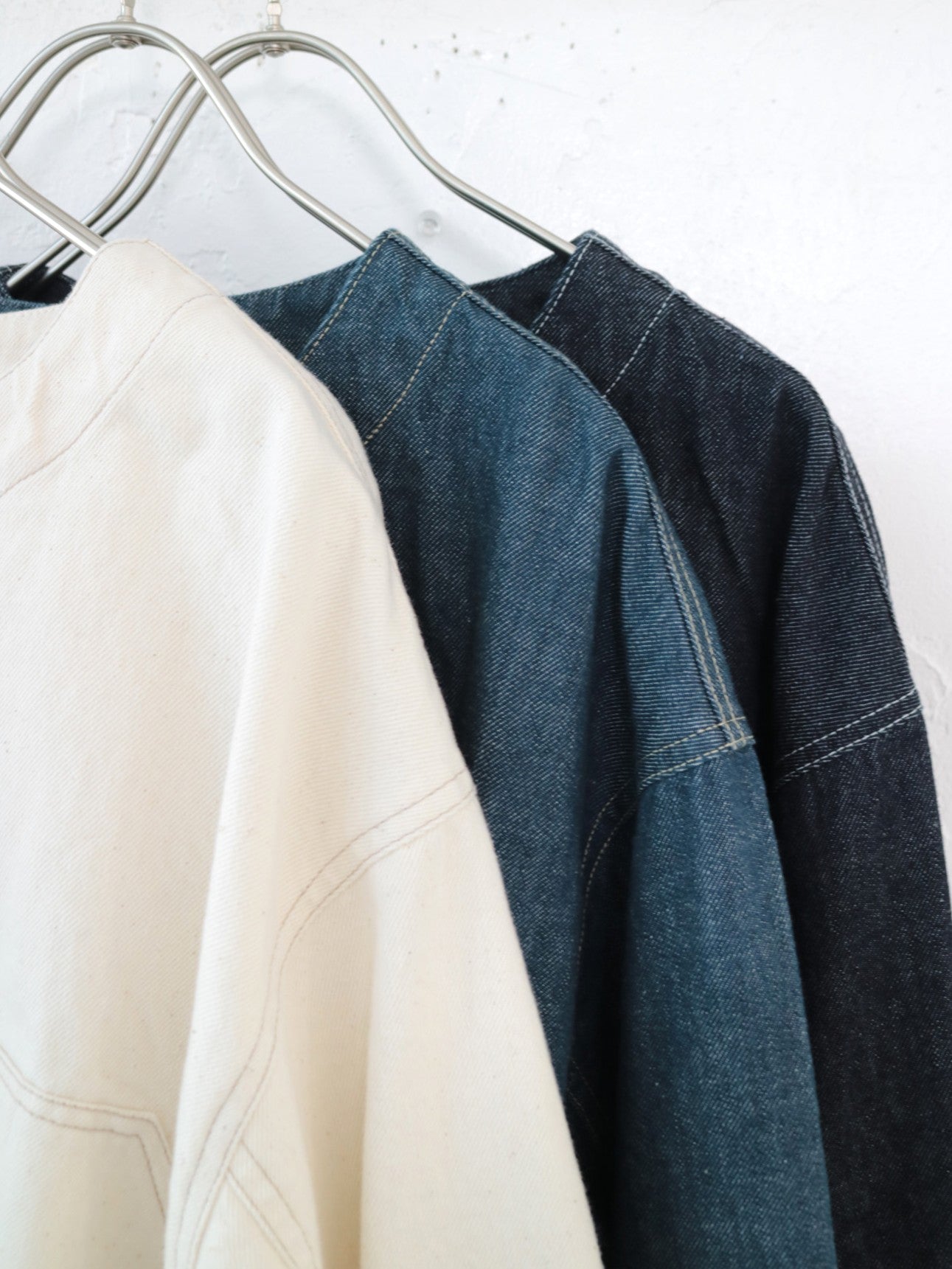 YARRA NEU　10ozノーカラーJAPANデニムジャケット　NU-5617-420