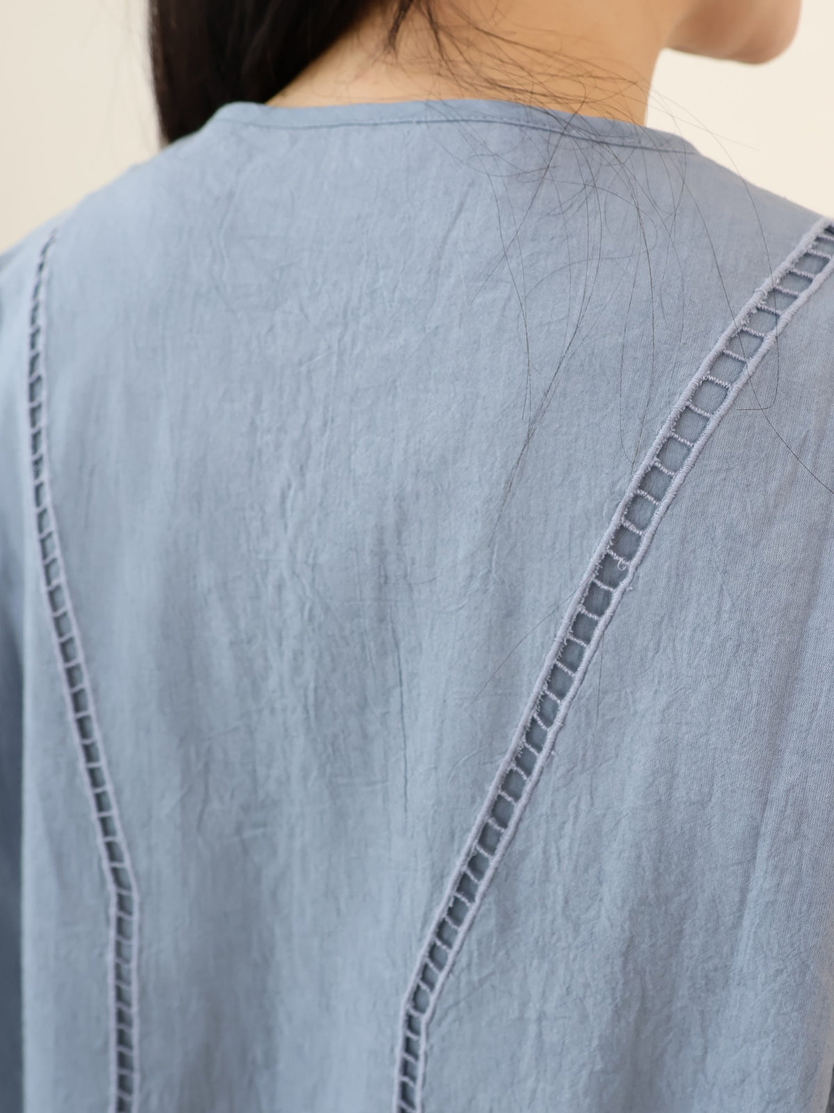 doux bleu　カットワーク シャツジャケット　DB-2647-023