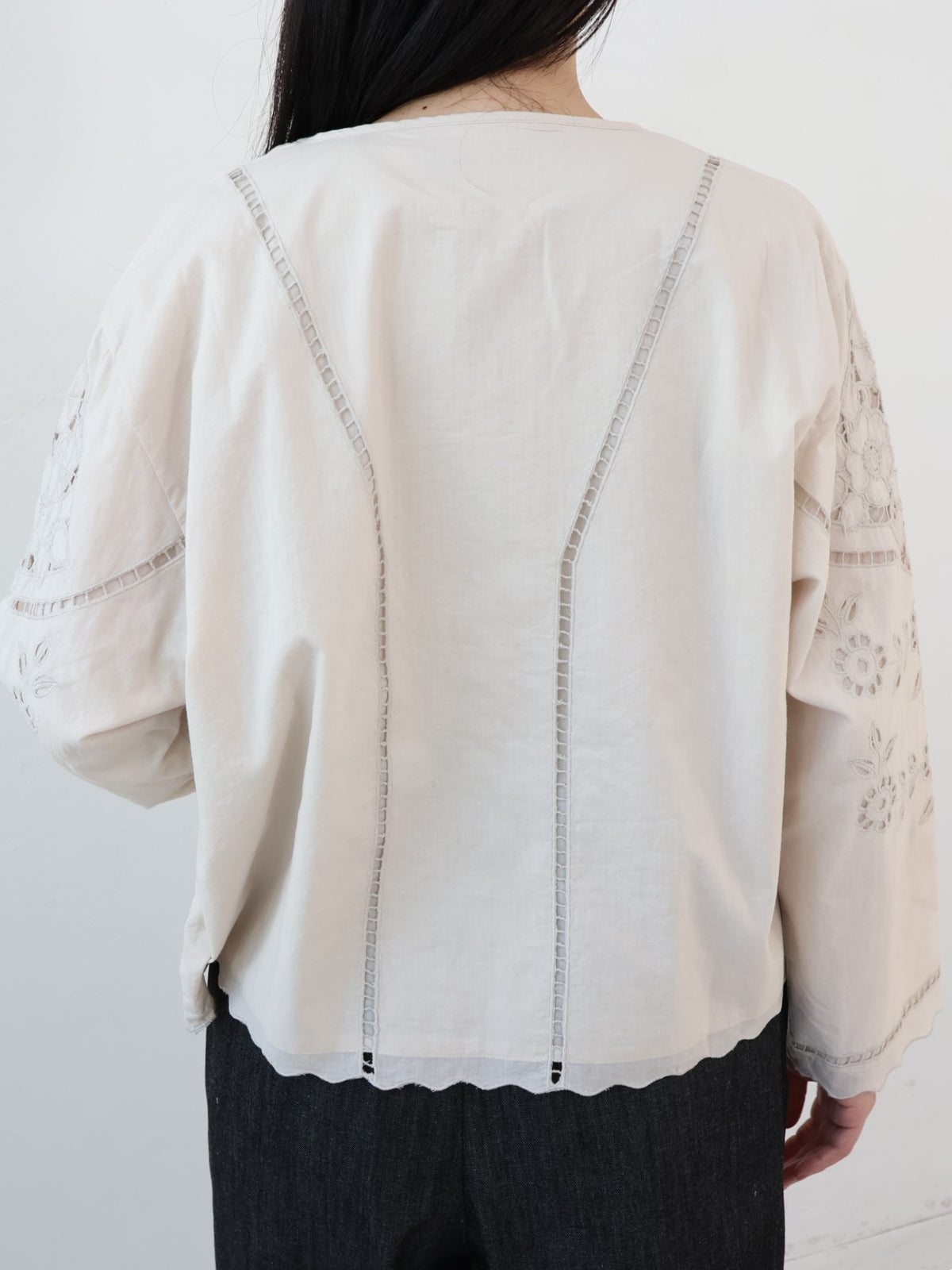 doux bleu　カットワーク シャツジャケット　DB-2647-023