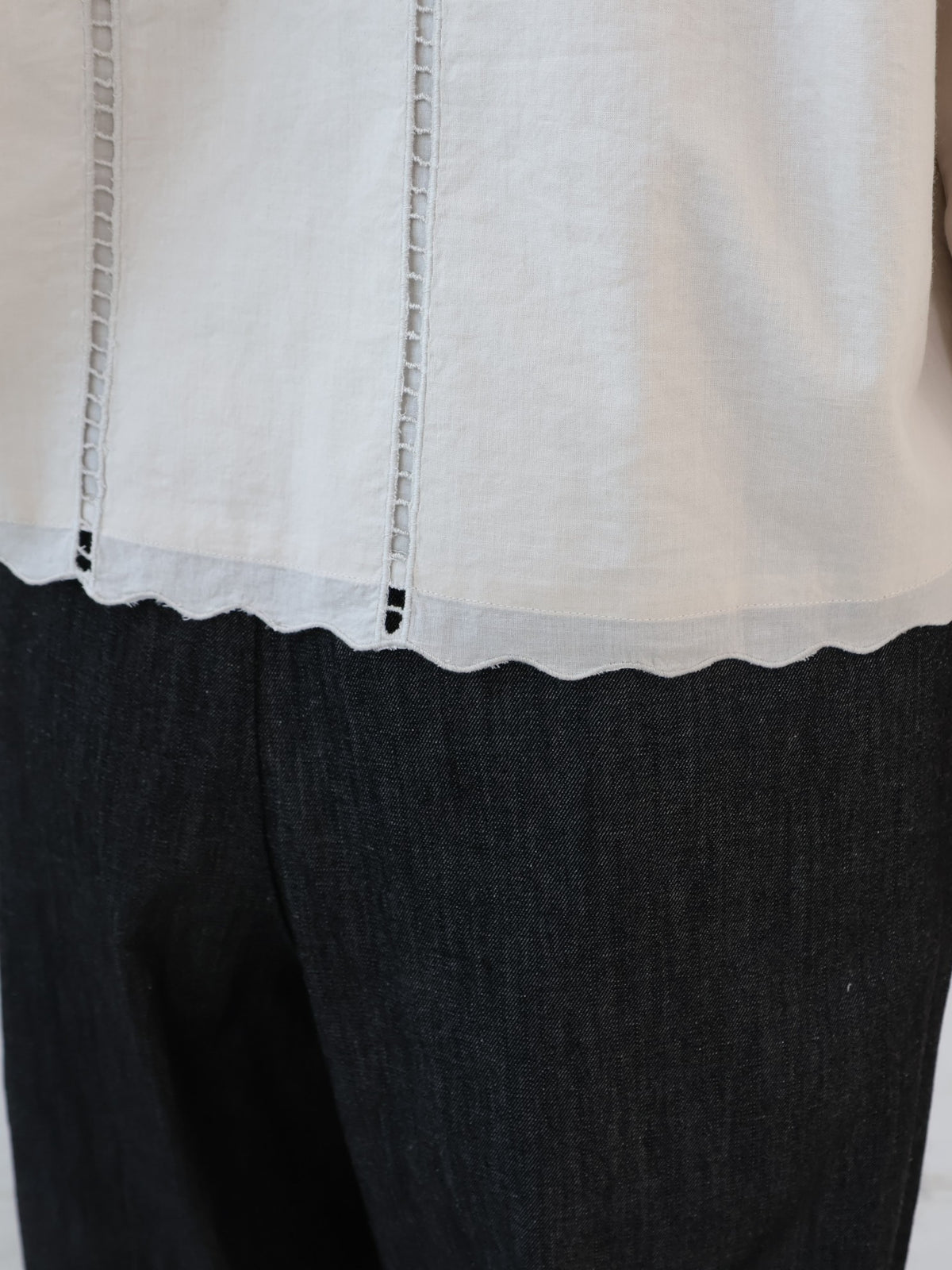 doux bleu　カットワーク シャツジャケット　DB-2647-023