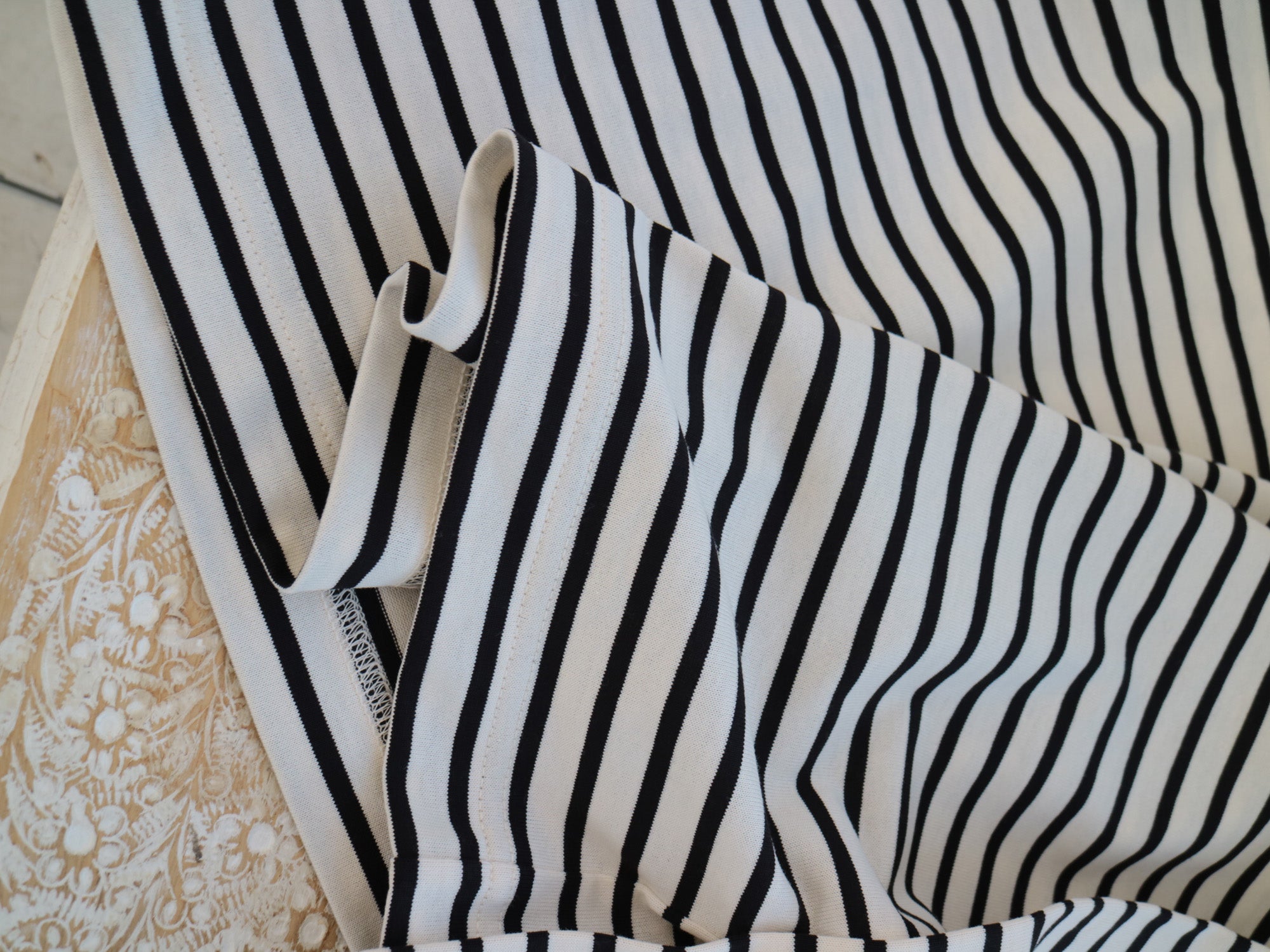 YARRA　ロールカラーボーダーカットソー　YR-1611-219