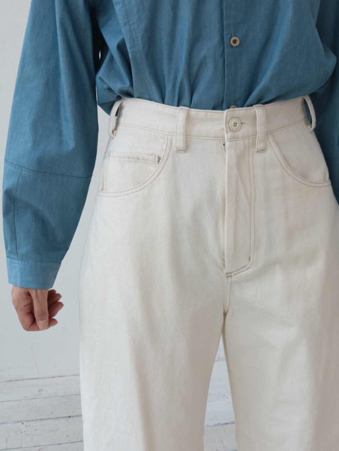 【ゆきふいるむ/yukiさん着用アイテム】YARRA NEU　10ozJAPANカーブデニムパンツ　NU-5615-419