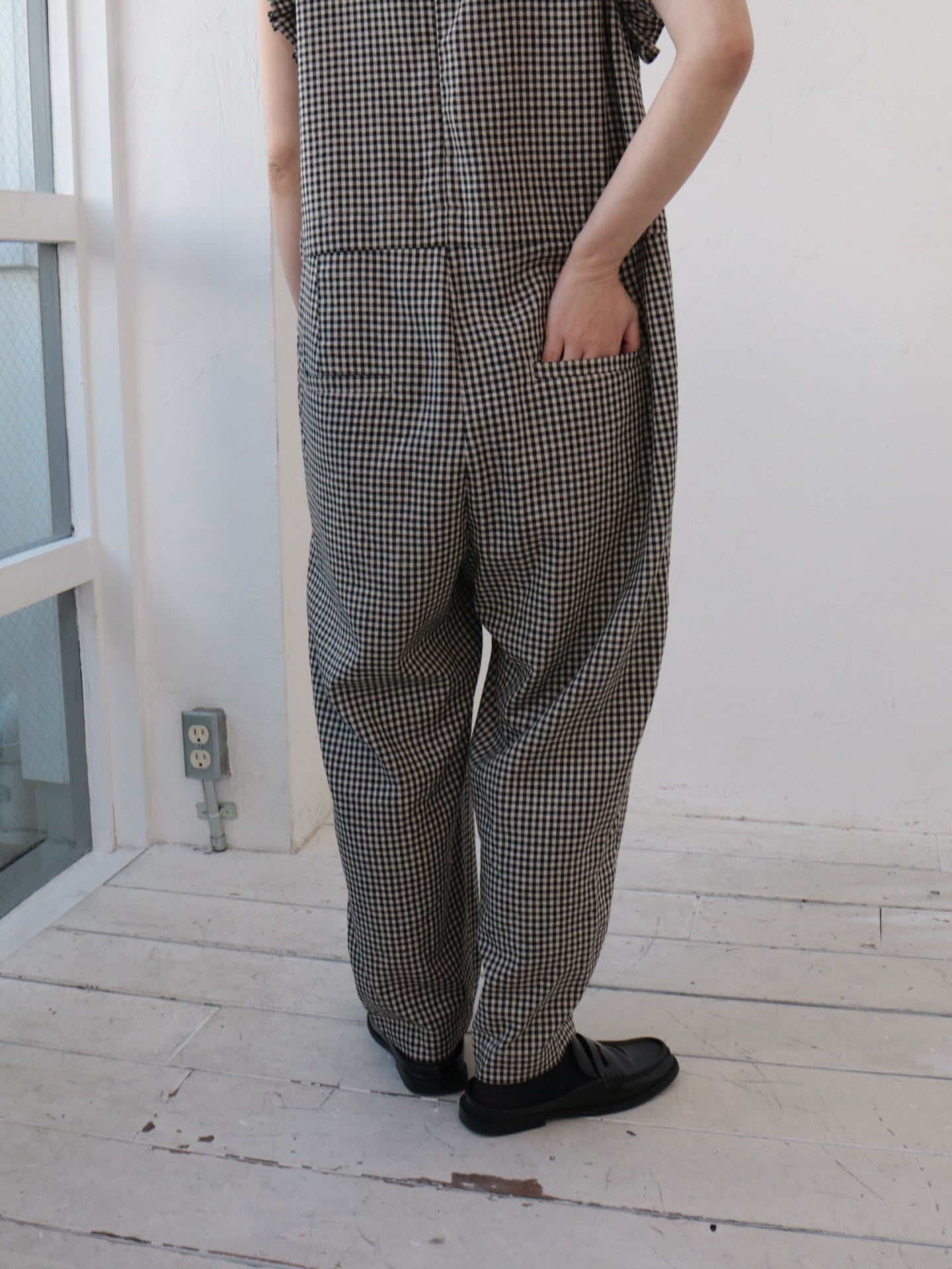 amixYARRA ストール付きフリルサロペット YR-1624-313