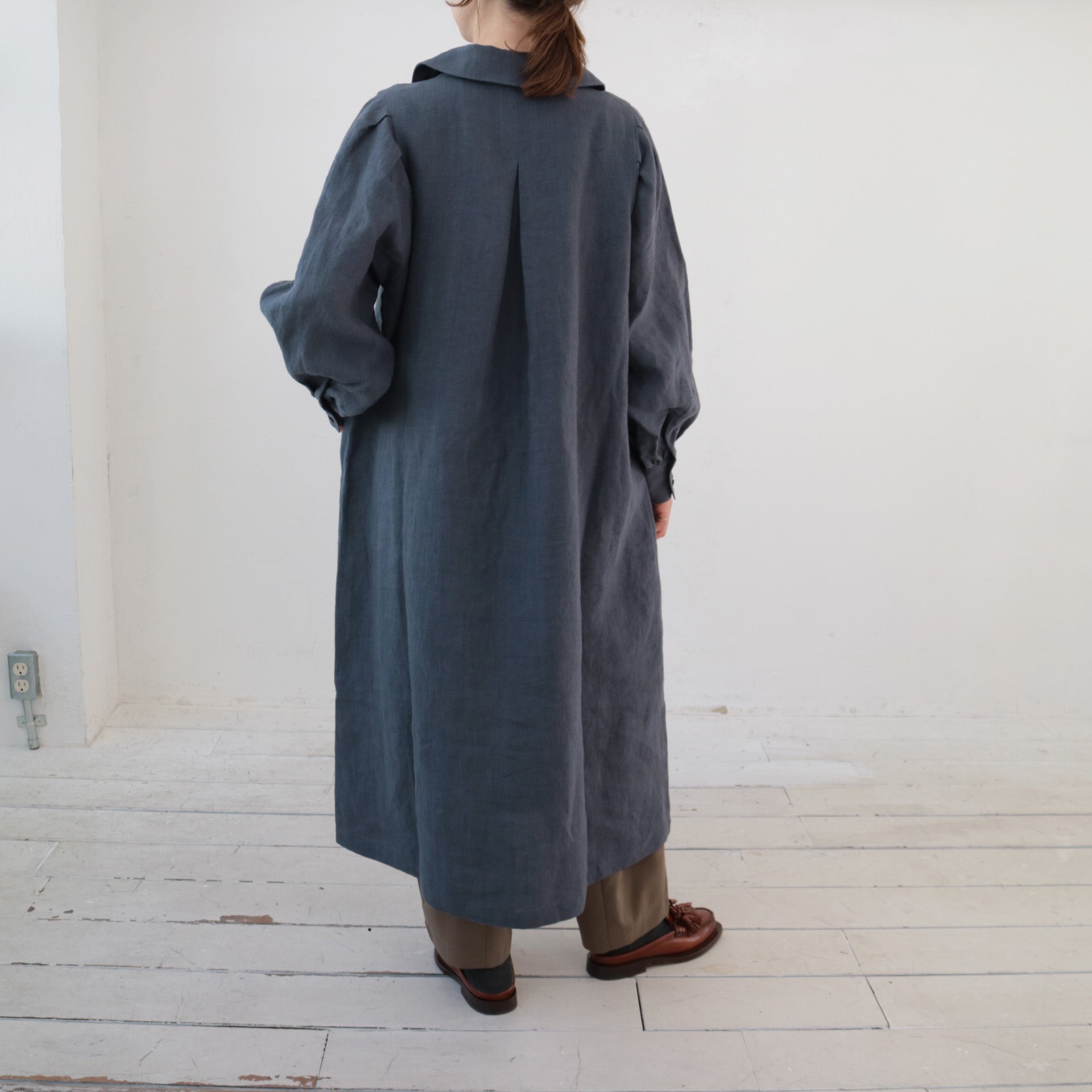 doux bleu　リネンスキッパーワンピース　DB-2444-013