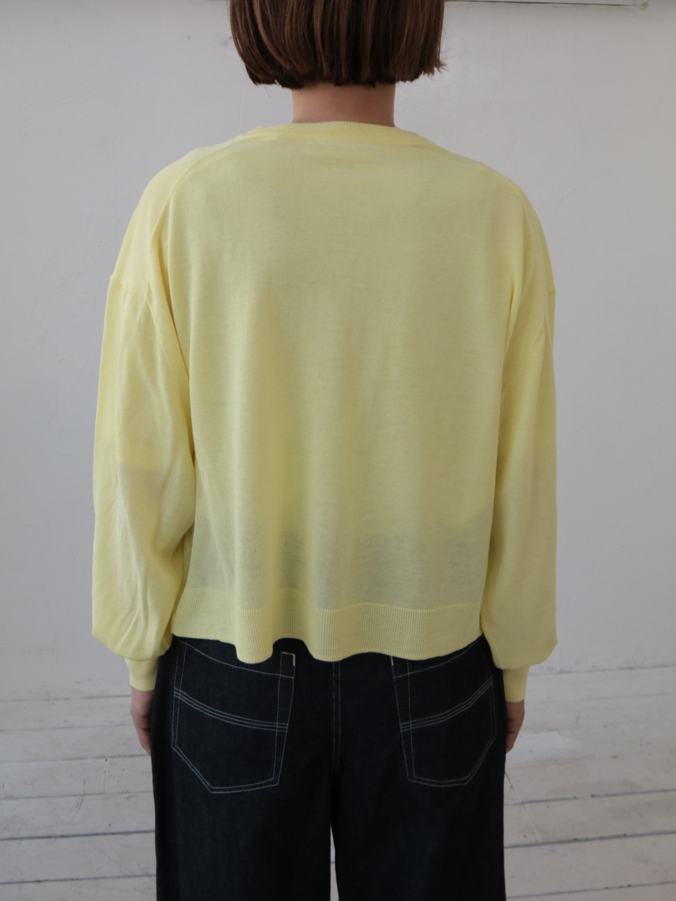 YARRA NEU　ハイツイストニットカーディガン　NU-5612-410