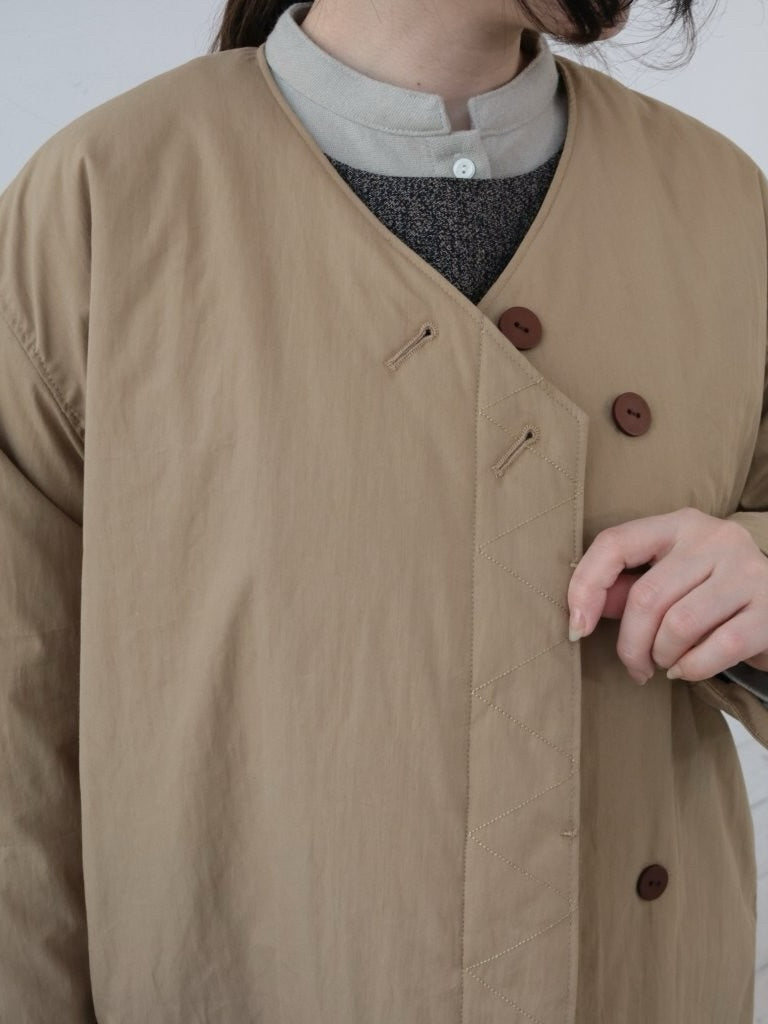 YARRA　ヒヨクステッチ中綿キルトコート　YR-1557-271