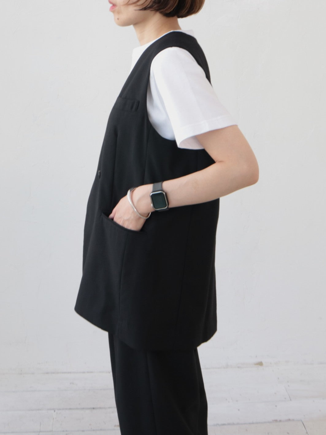 YARRA NEU　サマーウールチュニックベスト　NU-5618-424