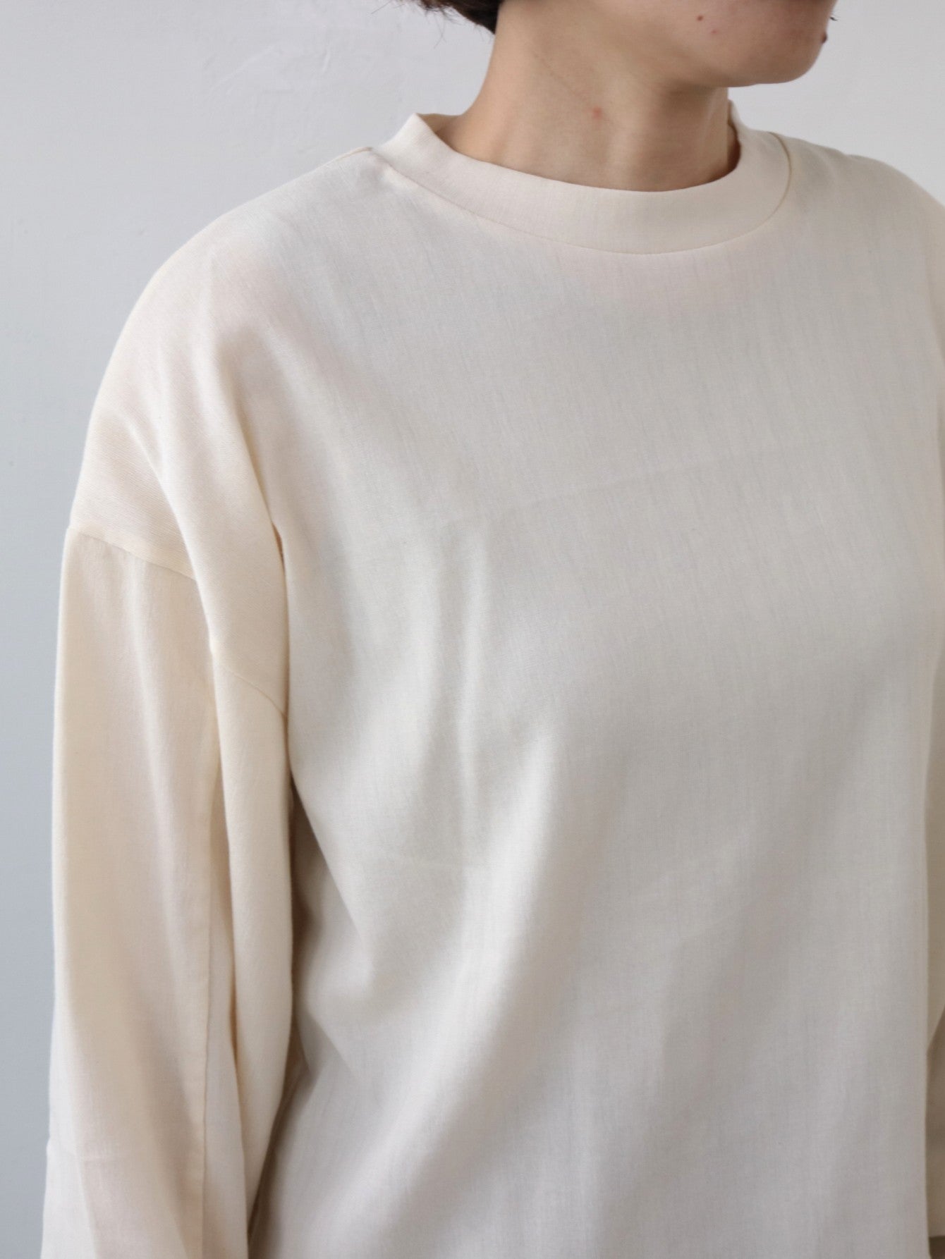 YARRA NEU　BIWACOTTONボリューム長袖Tシャツ　NU-5611-402