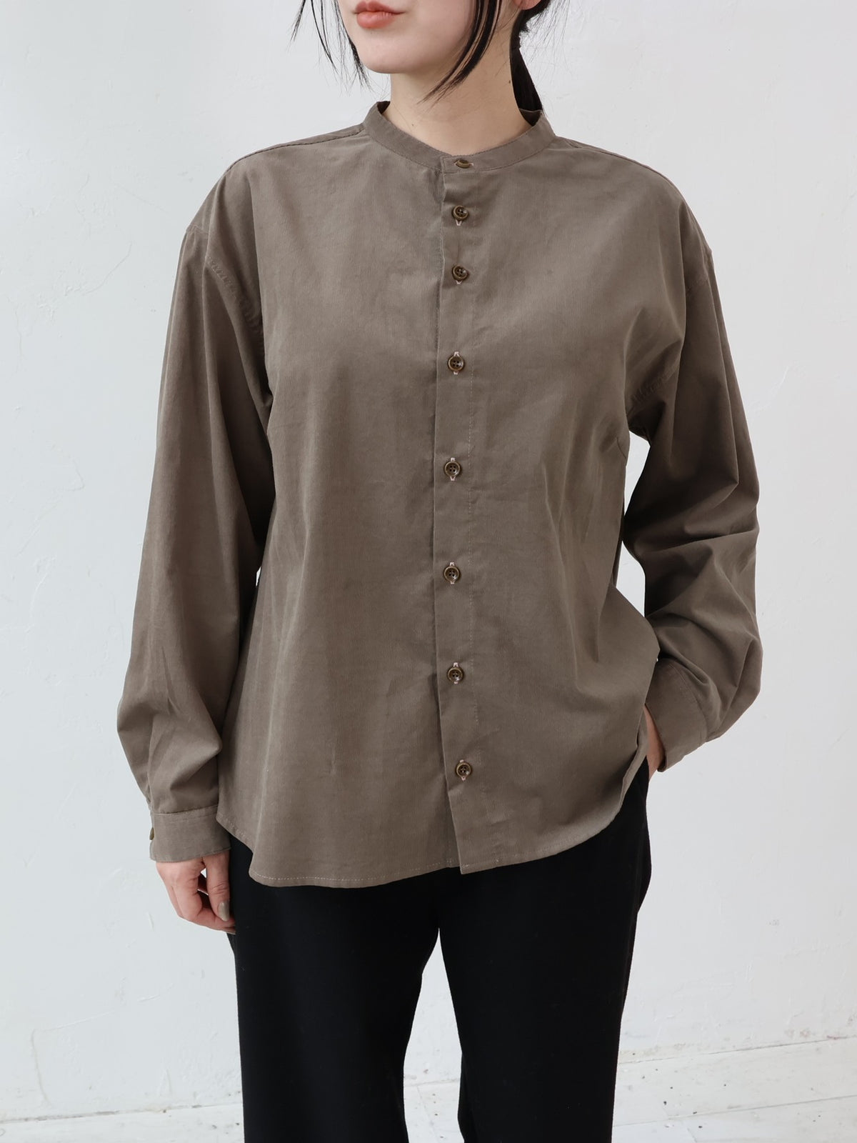 YARRA NEU　MICRO WALE コーデュロイシャツ　NU-5653-436