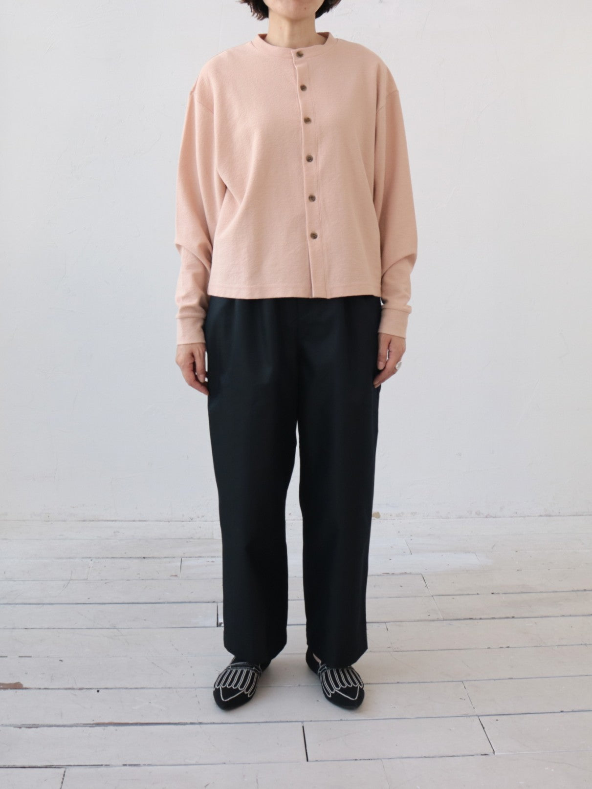 YARRA NEU　C/Tシャンブレーギャバパンツ　NU-5615-421