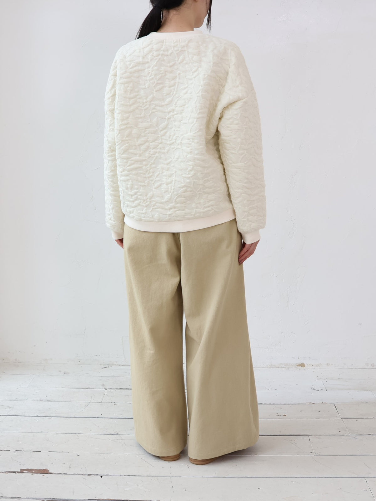 YARRA　草木キルトJQDドロッププルオーバー　YR-1651-258