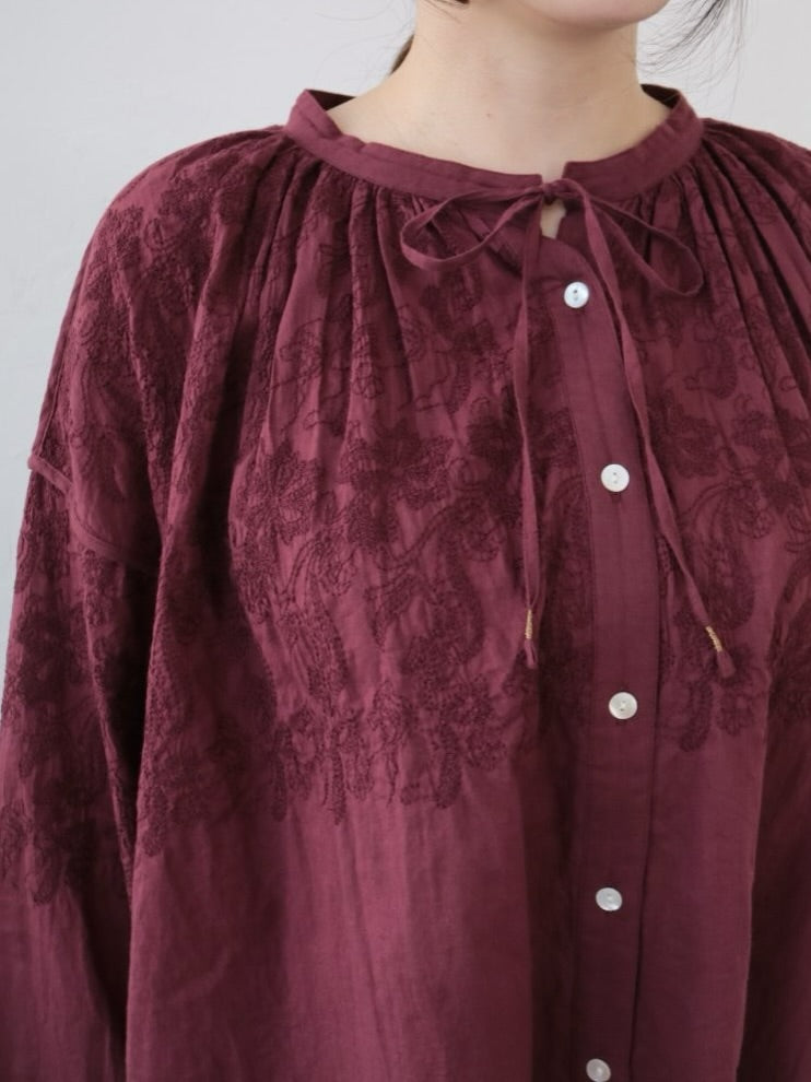 YARRA　INDIAボイル刺繍ブラウス　YR-1553-250