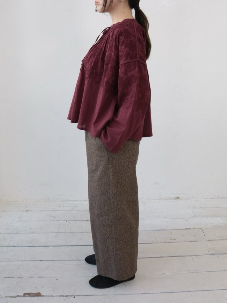 YARRA　INDIAボイル刺繍ブラウス　YR-1553-250