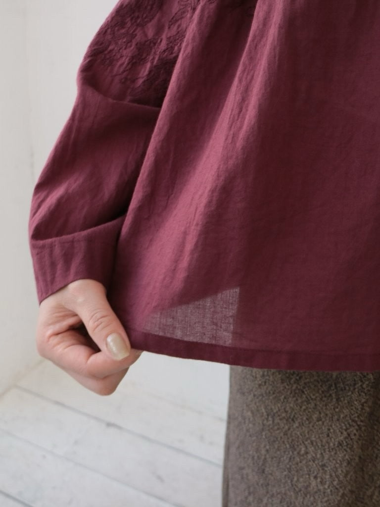 YARRA　INDIAボイル刺繍ブラウス　YR-1553-250