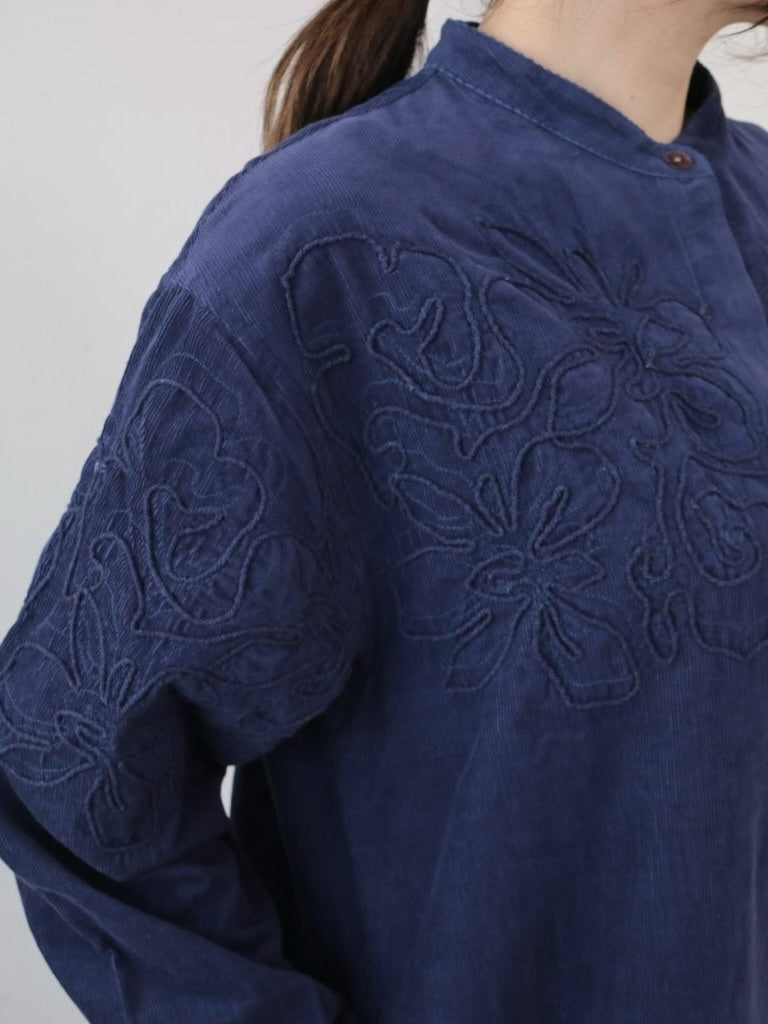 YARRA　INDIA刺繍コーデュロイワンピース　YR-1554-267