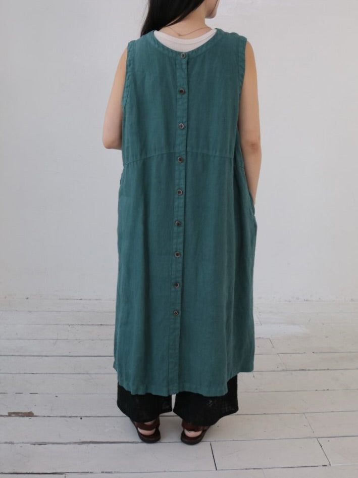 USS2 Oblique W-Zip JKT グリーン YARRA オリジナルリネン2WAYジャンパースカート YR-1624-271