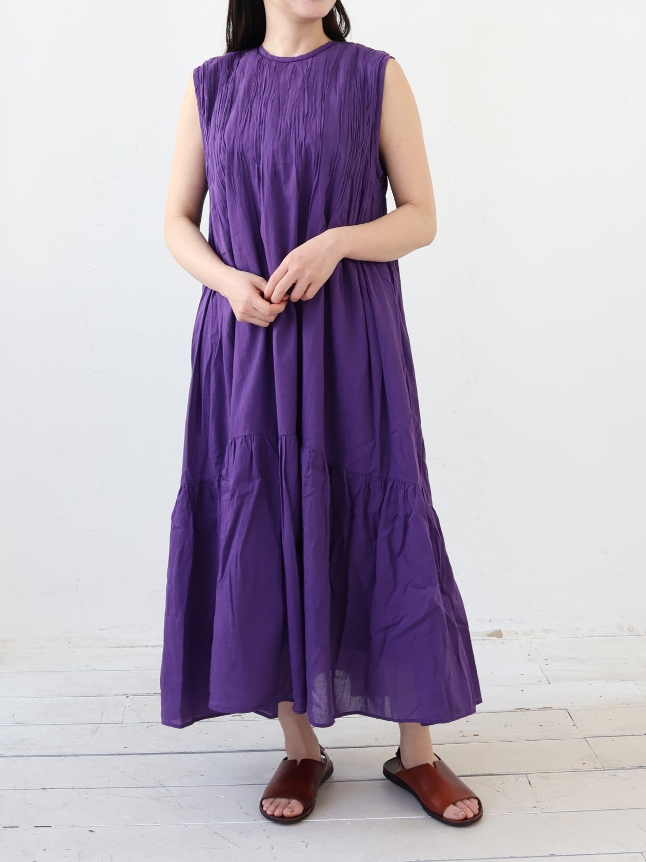 YARRA　INDIAピンタックワンピース　YR-1624-287