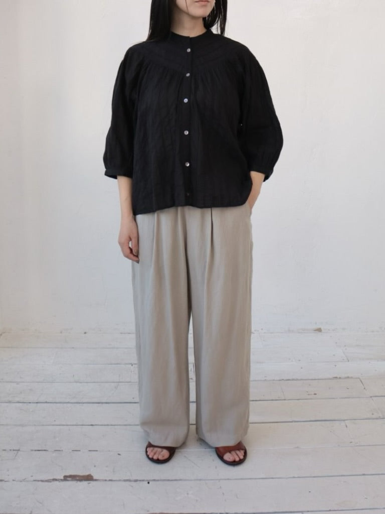 YARRA　INDIAピンタック切替ブラウス　YR-1623-286